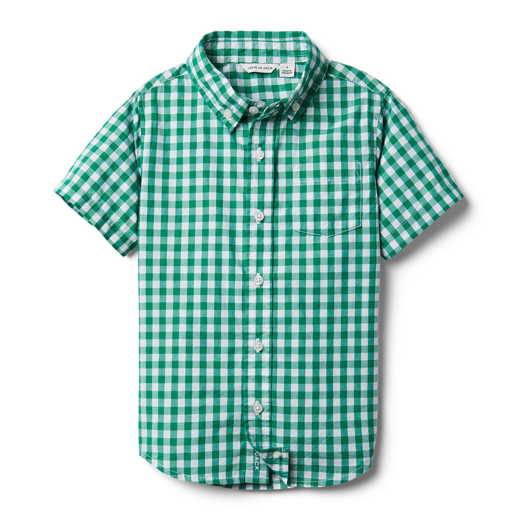 Gingham Poplin Shirt