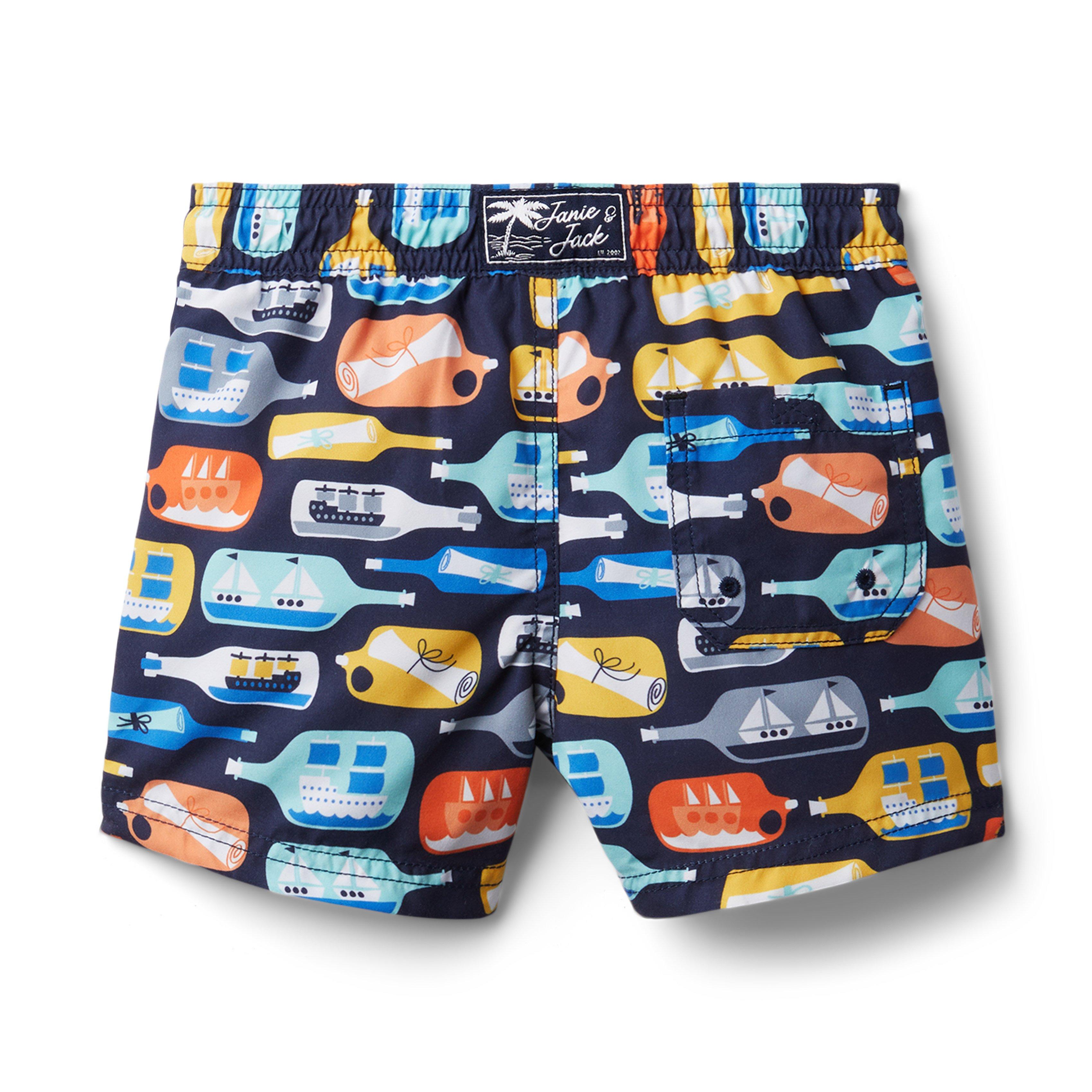 Message In A Bottle Swim Trunk image number 1