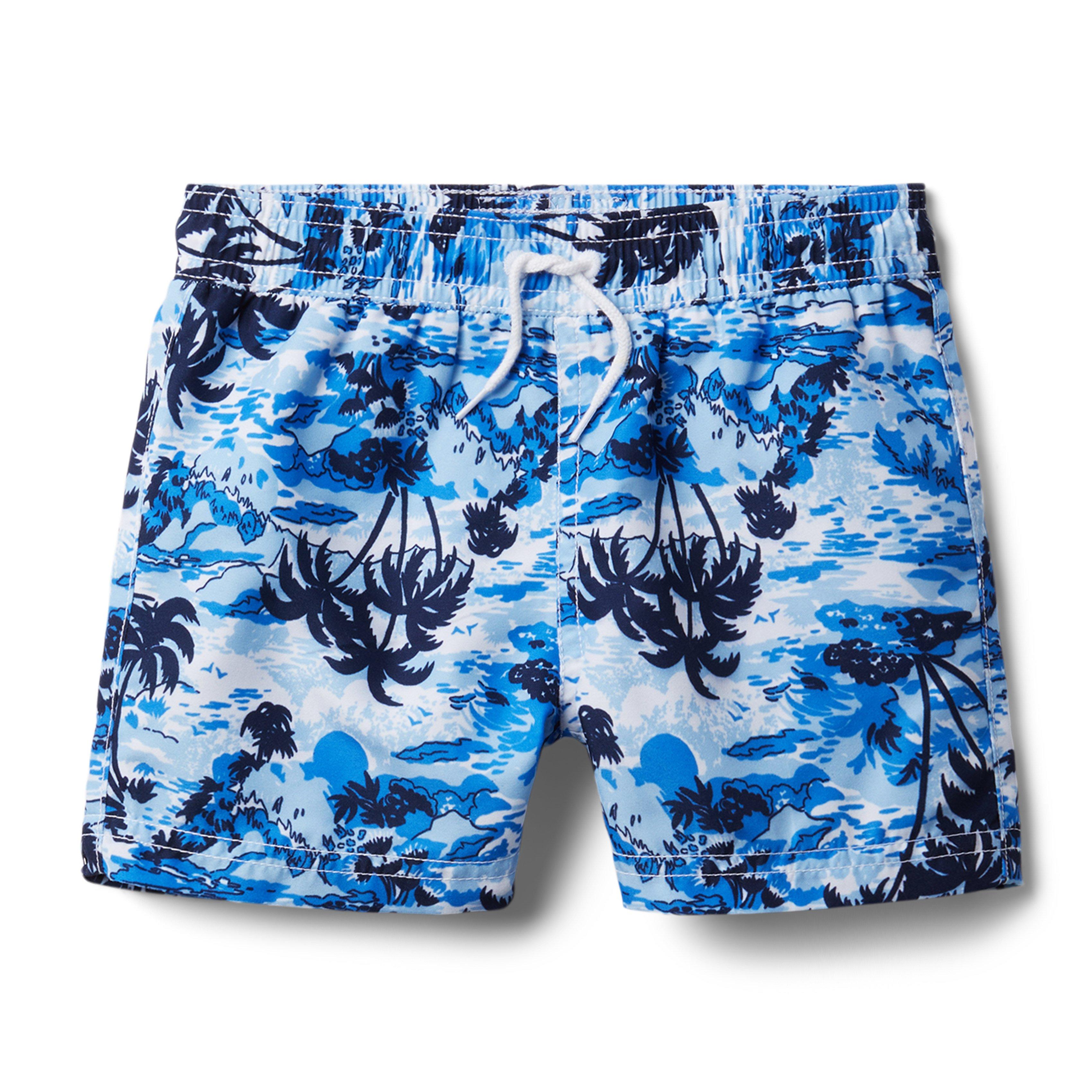 Tropical Camo Swim Trunk image number 0