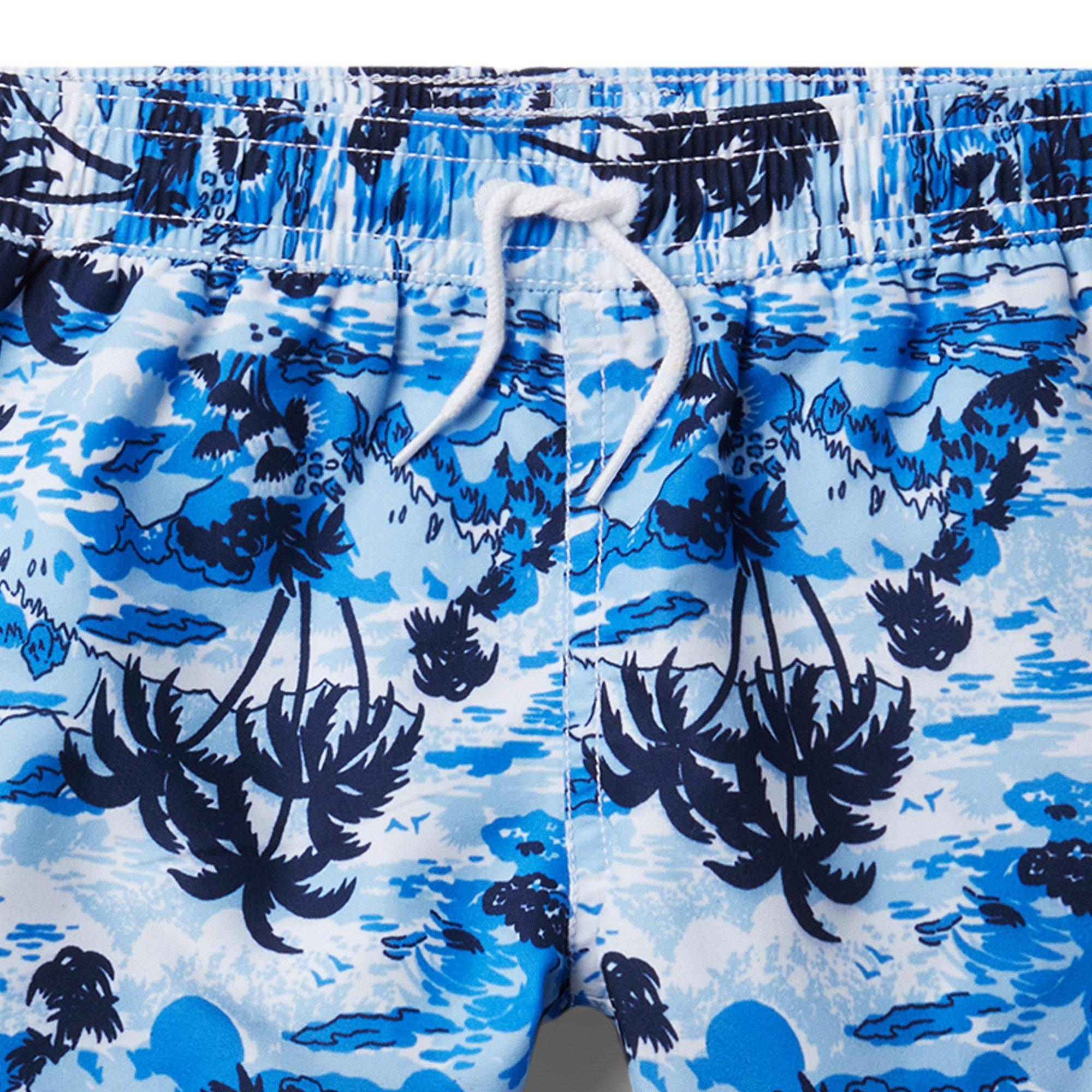 Tropical Camo Swim Trunk image number 3