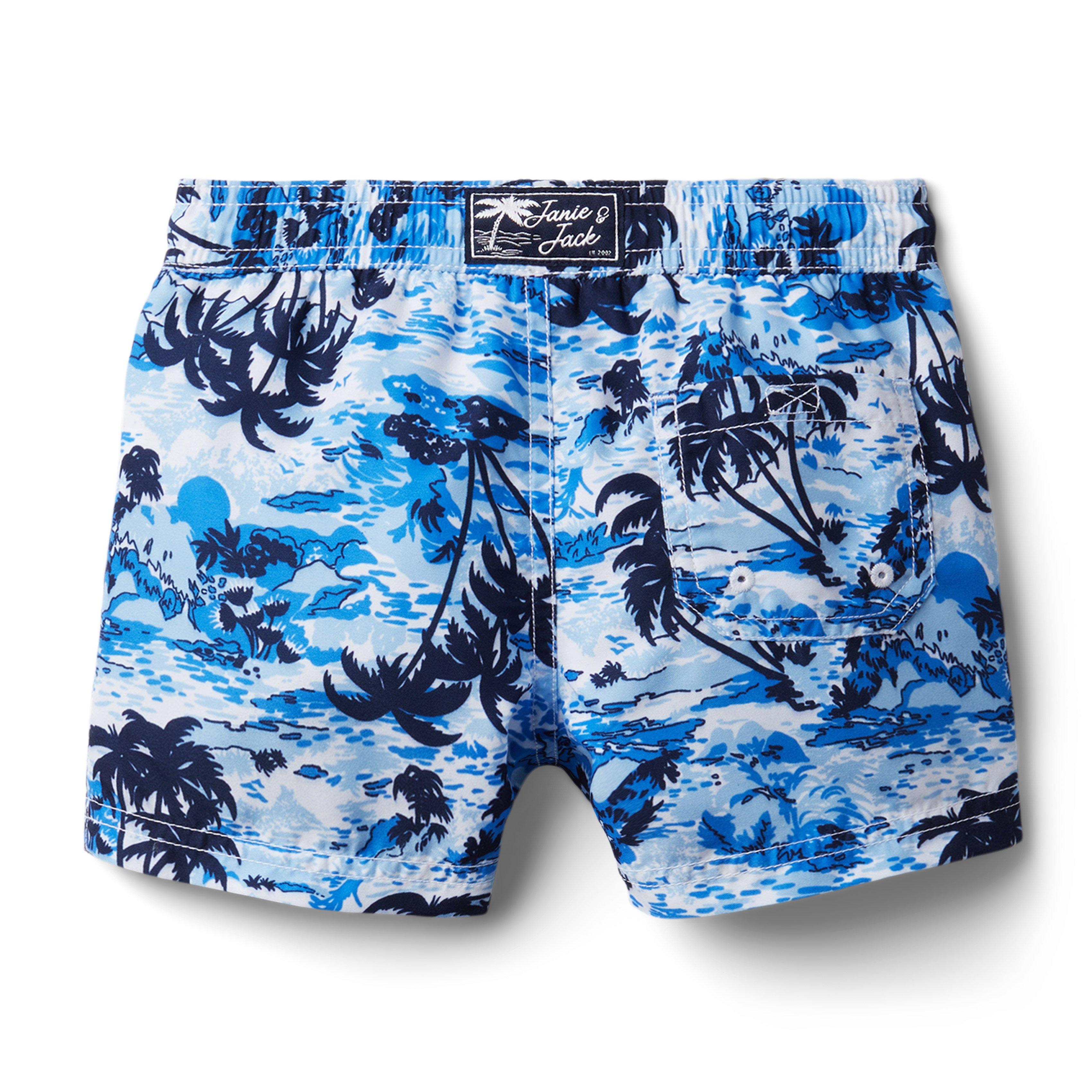 Tropical Camo Swim Trunk image number 2