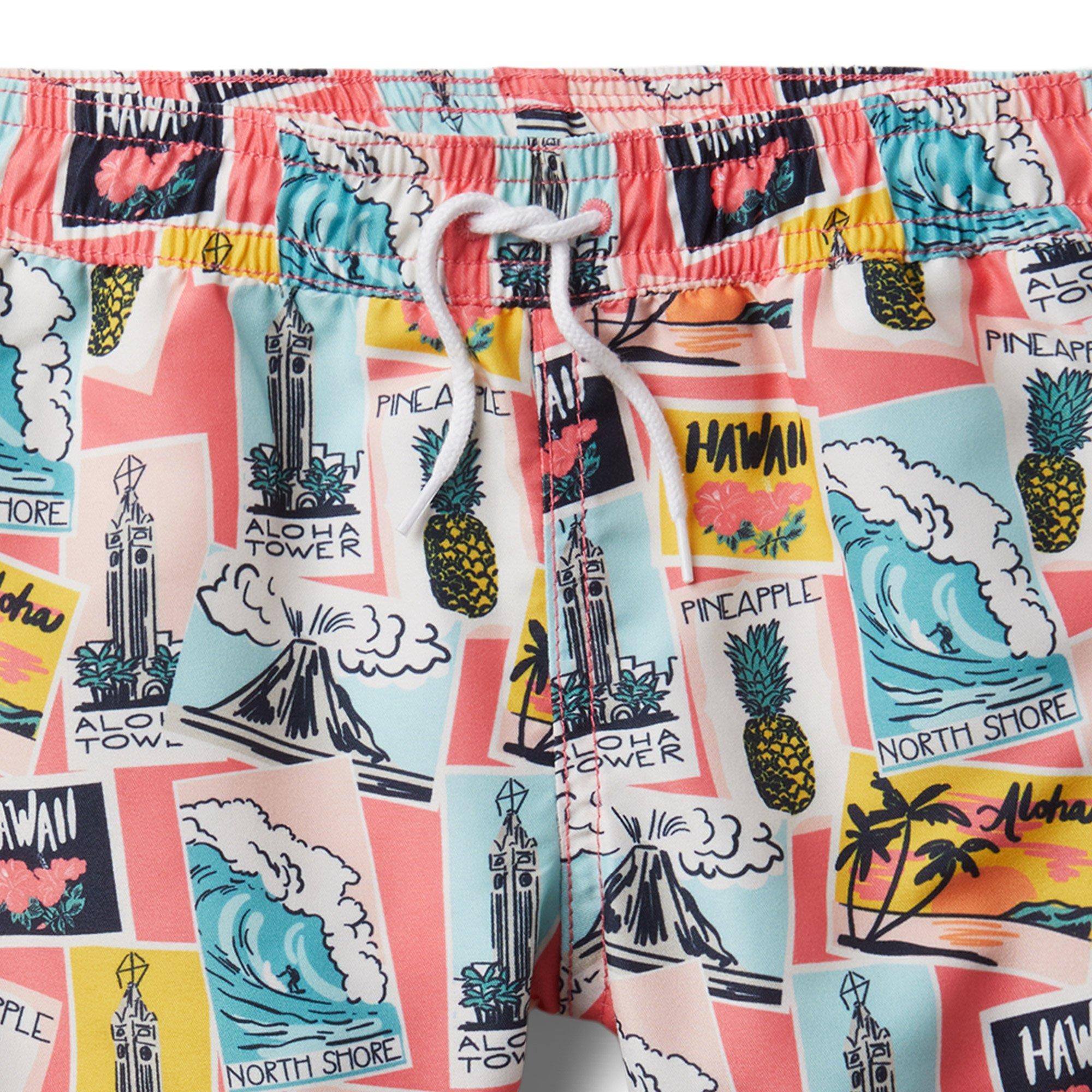 Postcard Swim Trunk image number 2