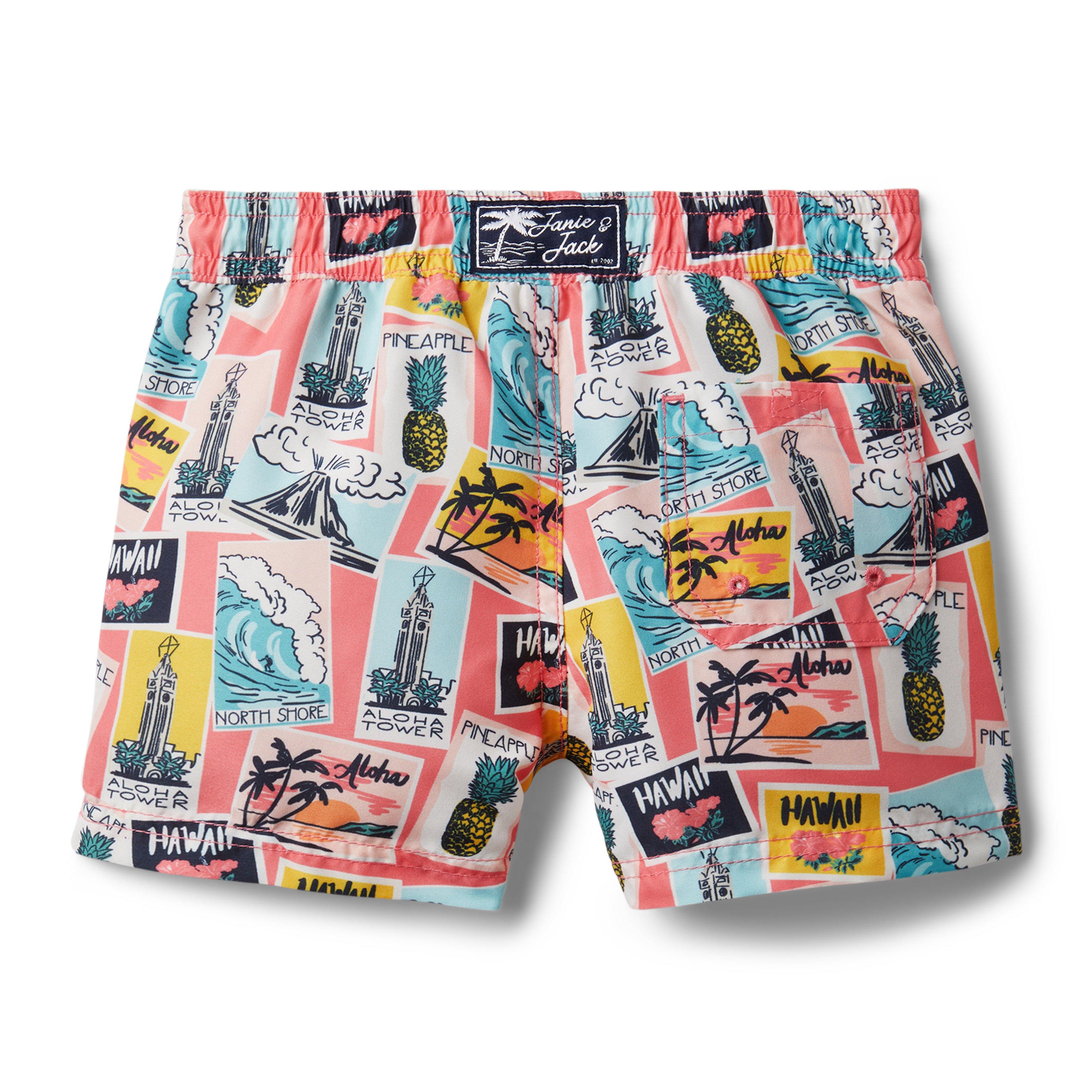 Postcard Swim Trunk image number 1