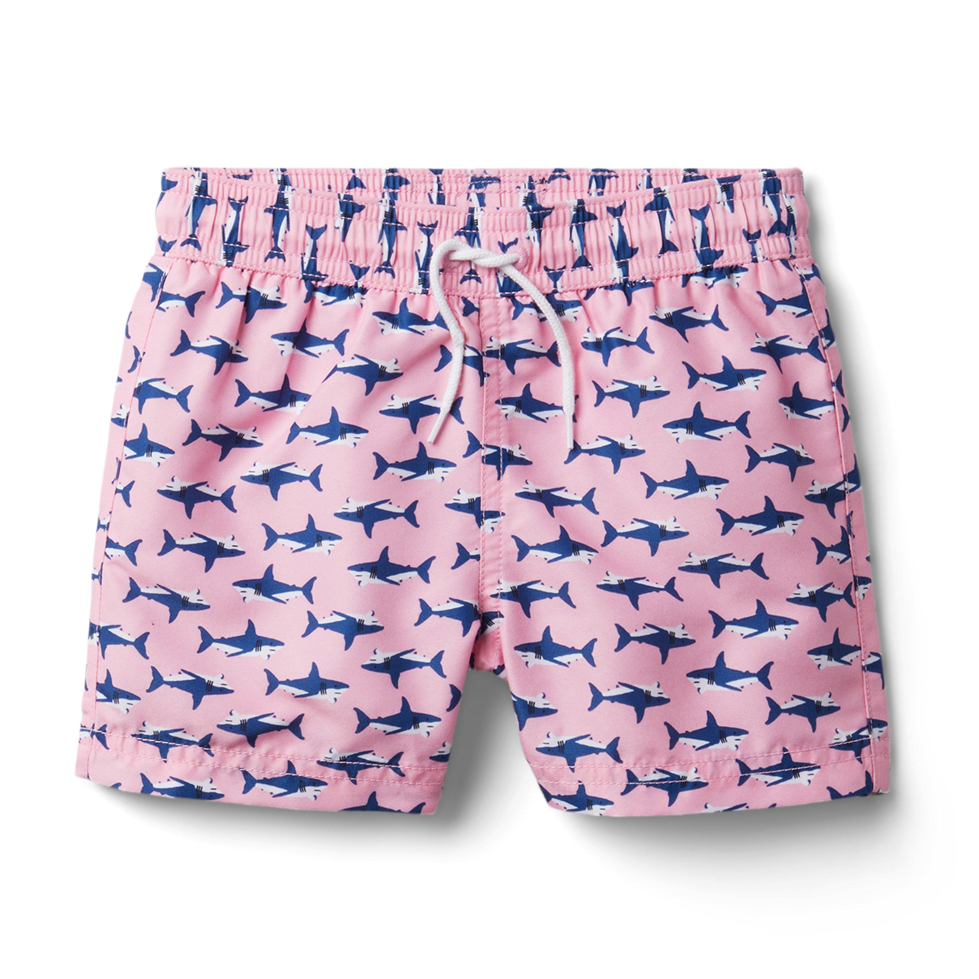 Boys shark hot sale swim trunks