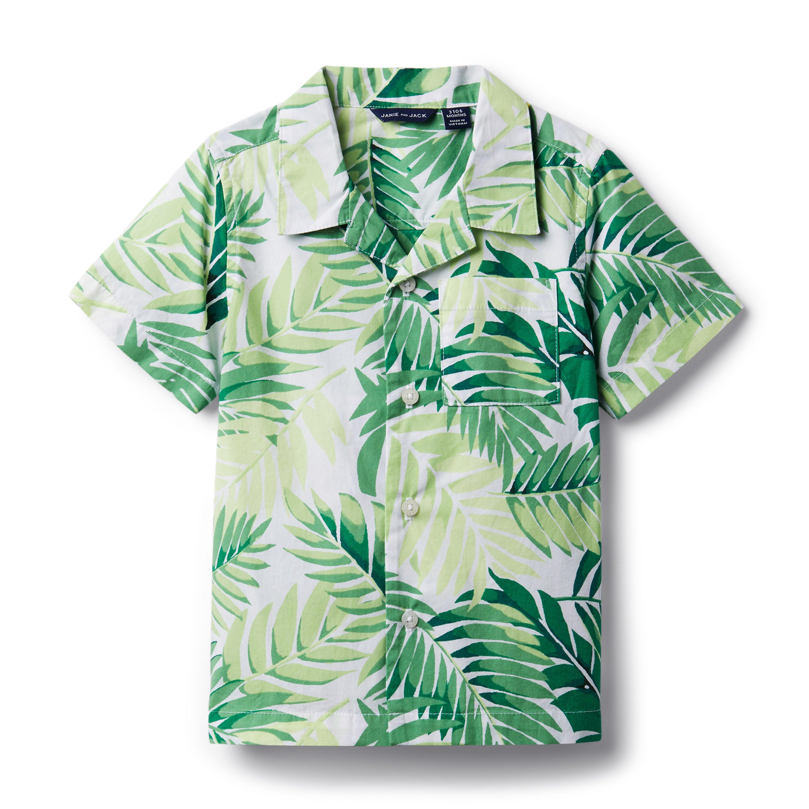 Palm Leaf Poplin Shirt