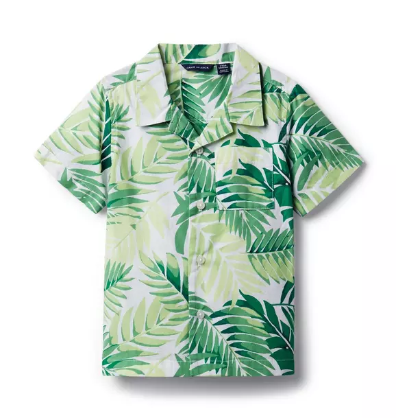 Palm Leaf Poplin Shirt