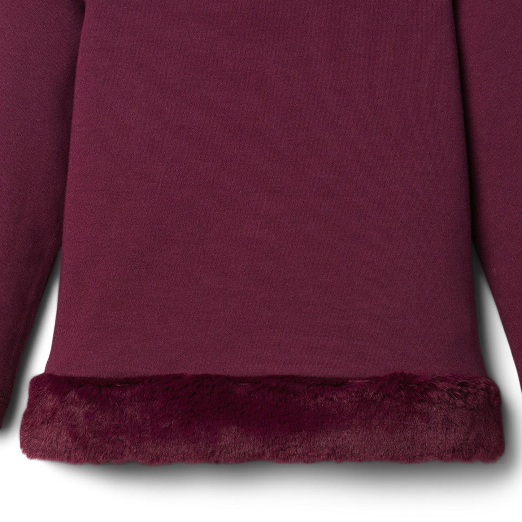 Faux Fur Trim Top image number 3