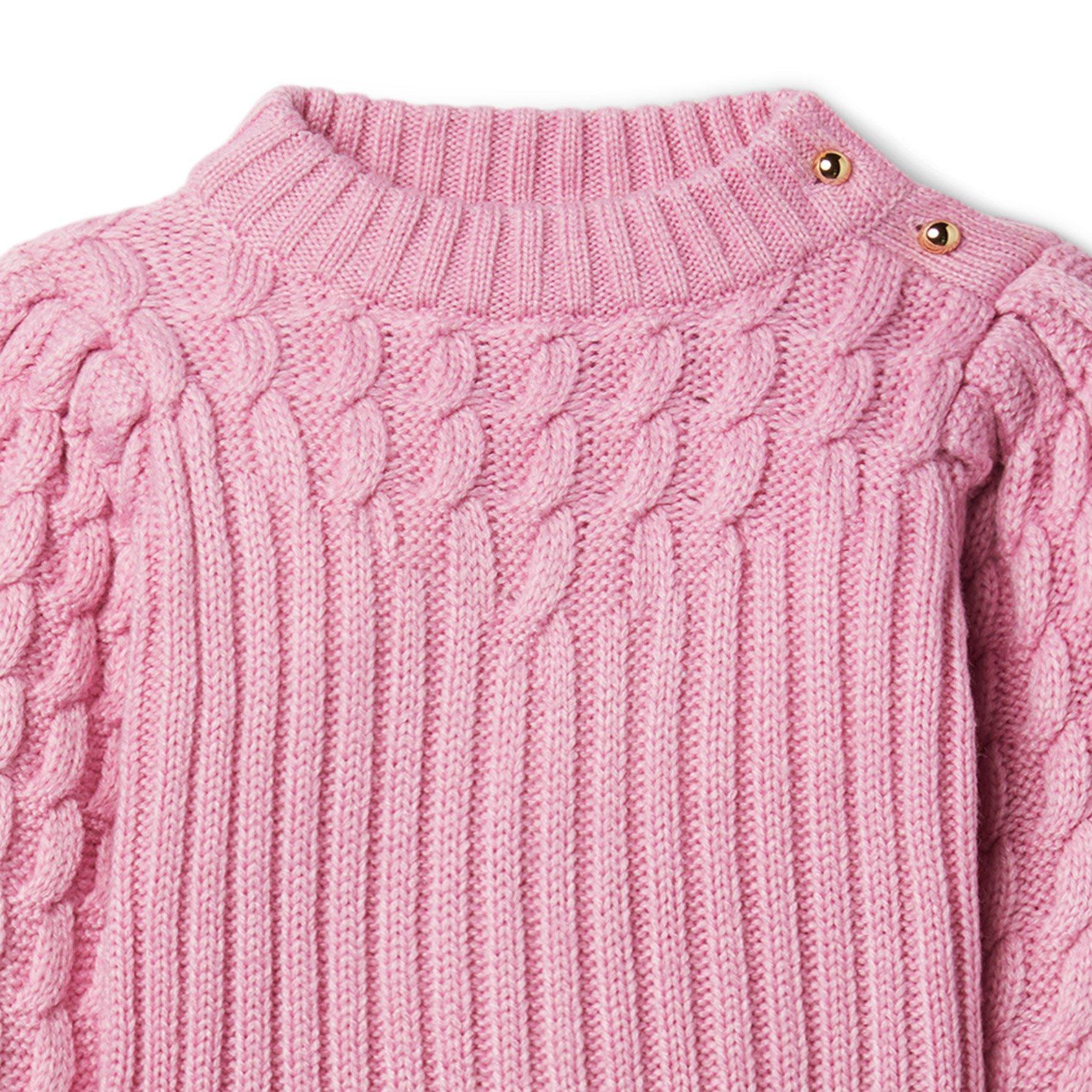 Puff Sleeve Cable Knit Sweater image number 2