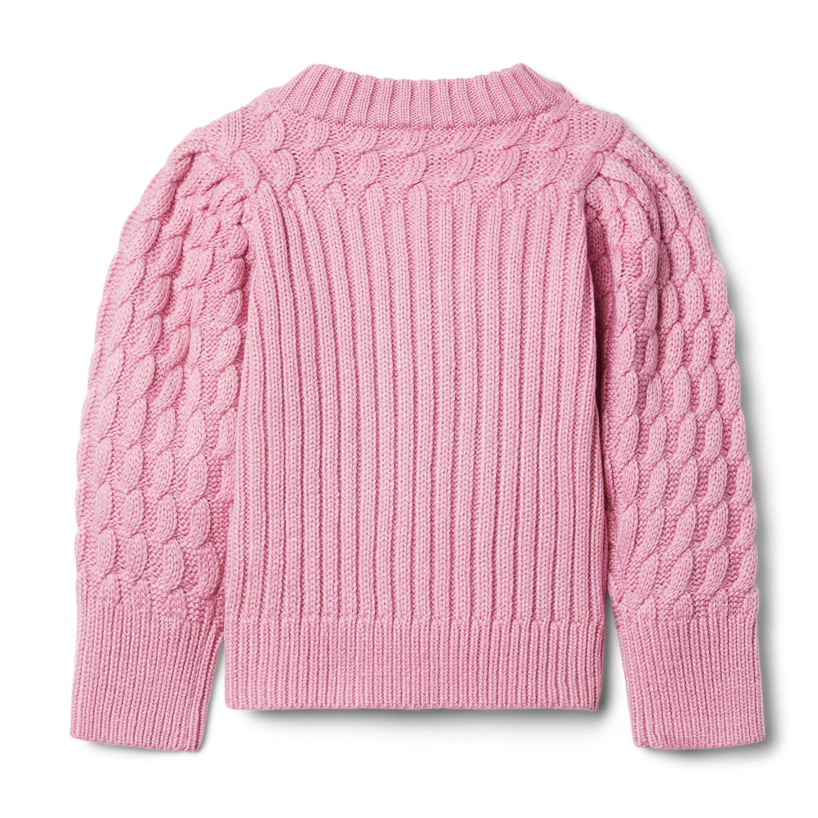 Puff Sleeve Cable Knit Sweater image number 1