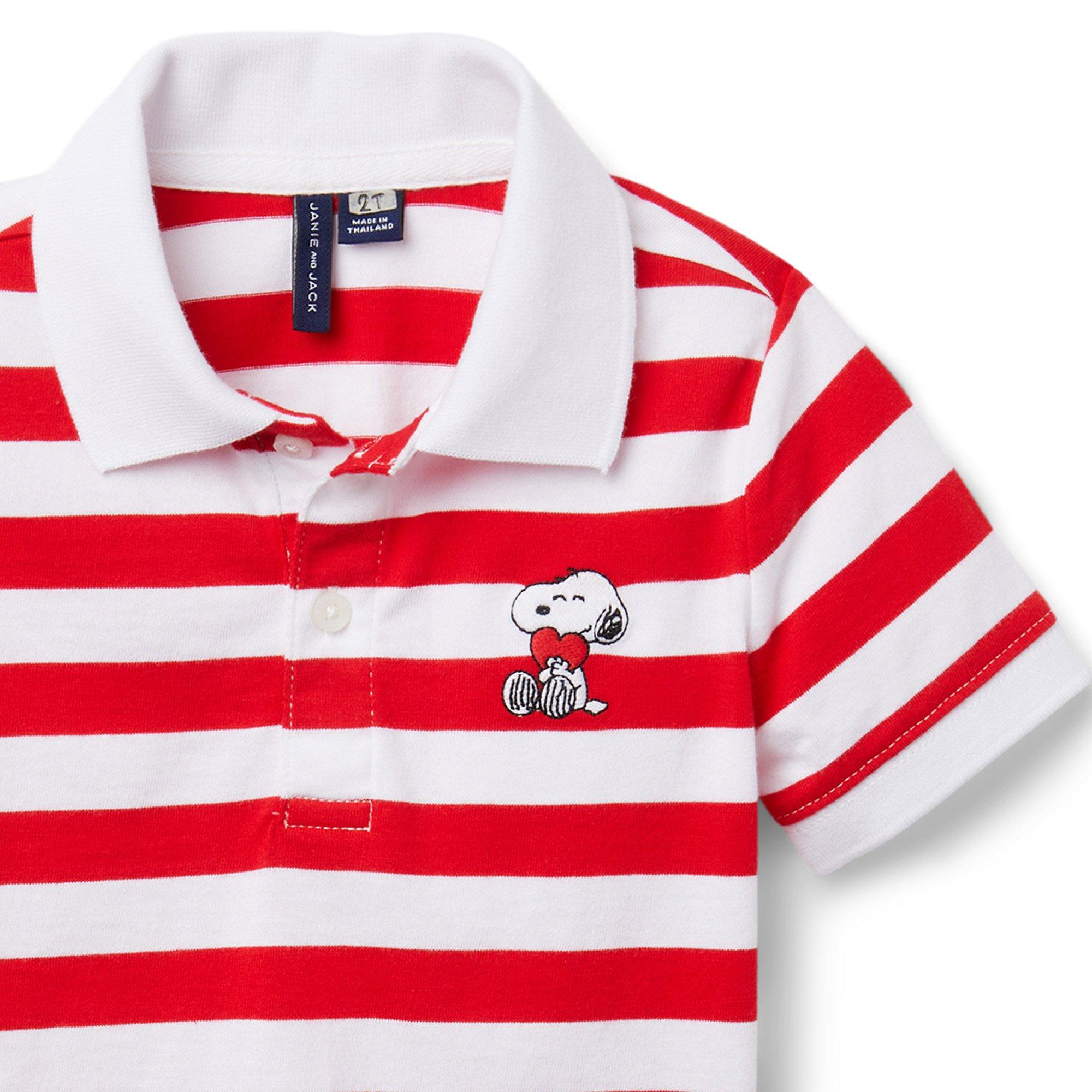 PEANUTS™ Striped Snoopy Polo image number 2