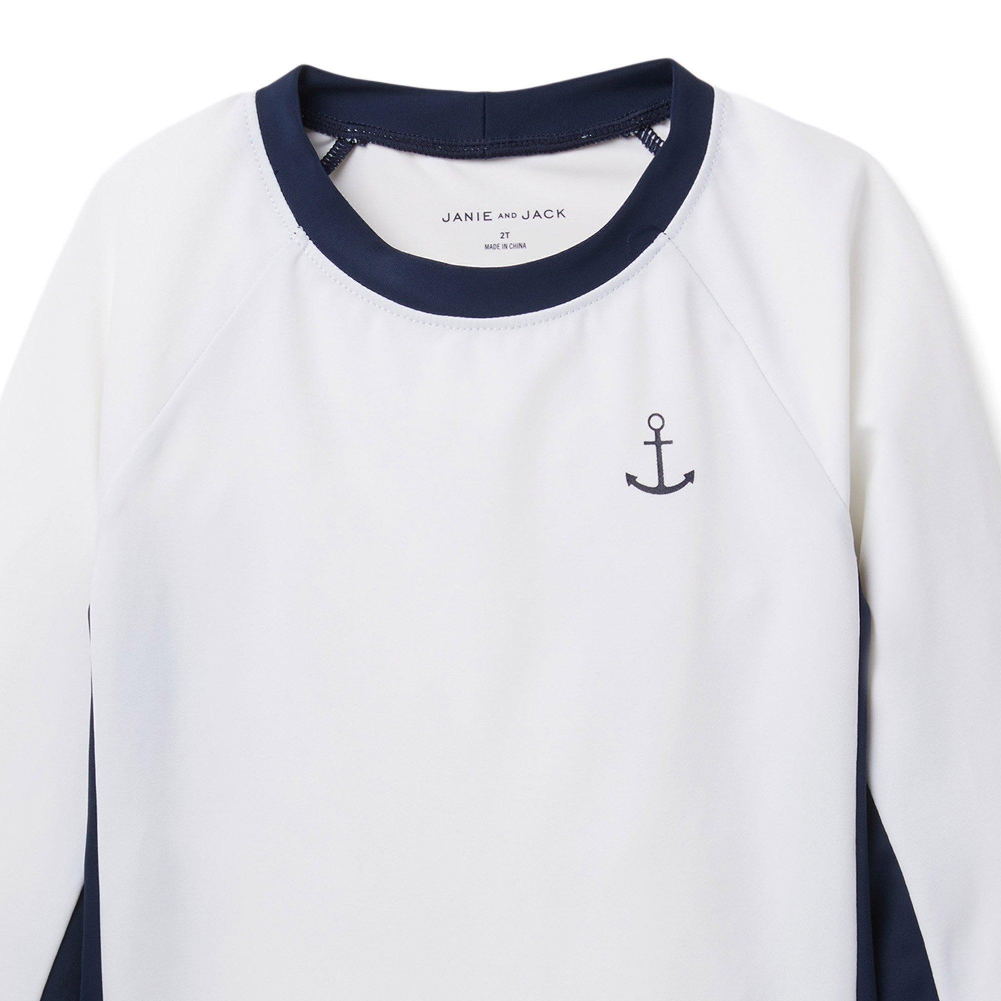 Colorblocked Anchor Rash Guard image number 2