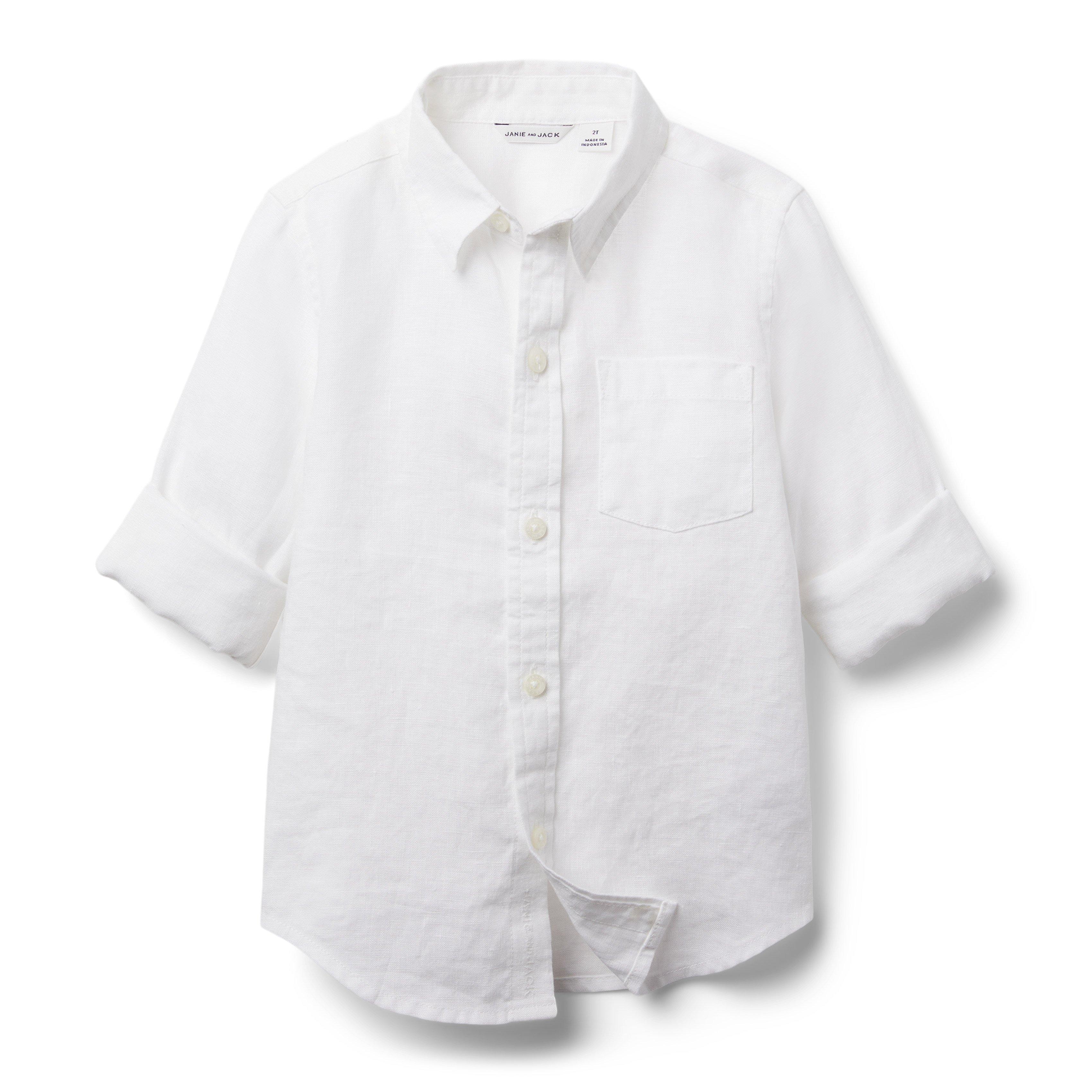 Linen Roll-Cuff Shirt