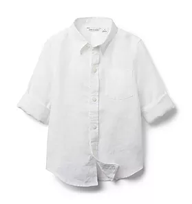 Linen Roll-Cuff Shirt