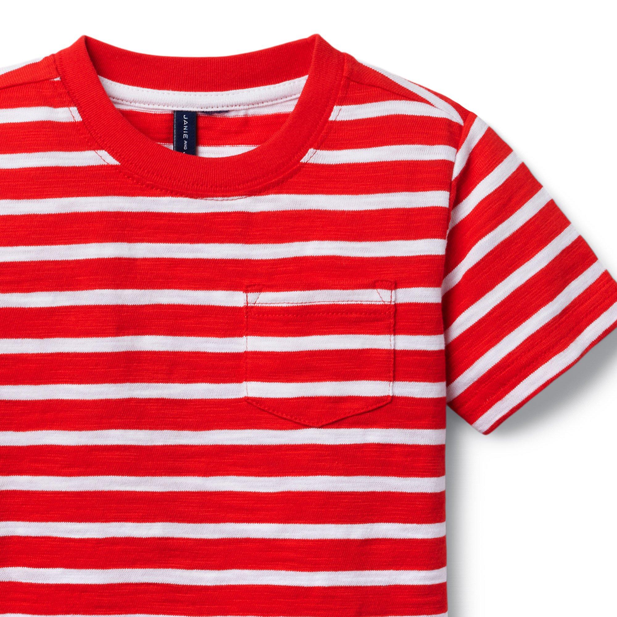 Striped Slub Pocket Tee image number 2