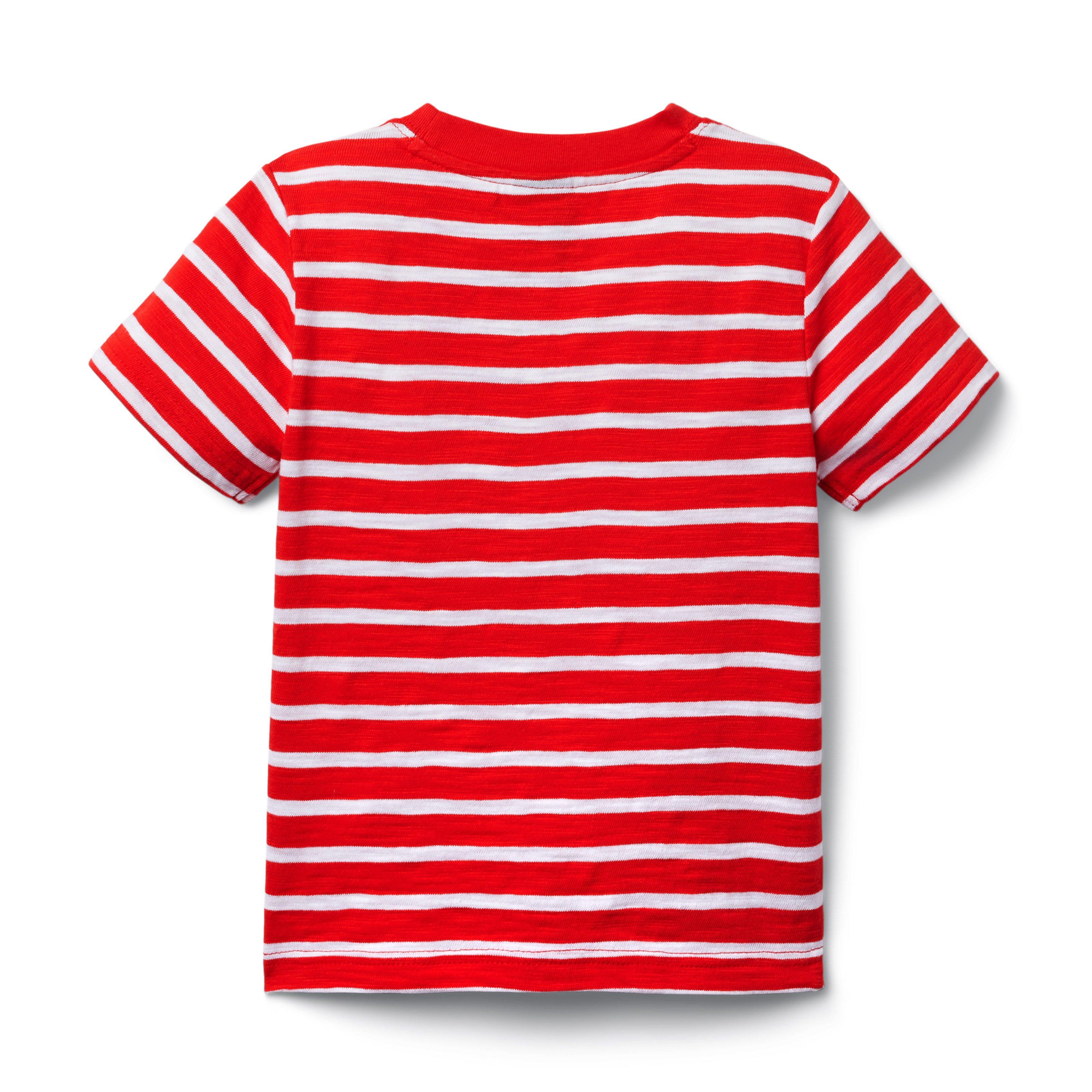 Striped Slub Pocket Tee image number 1
