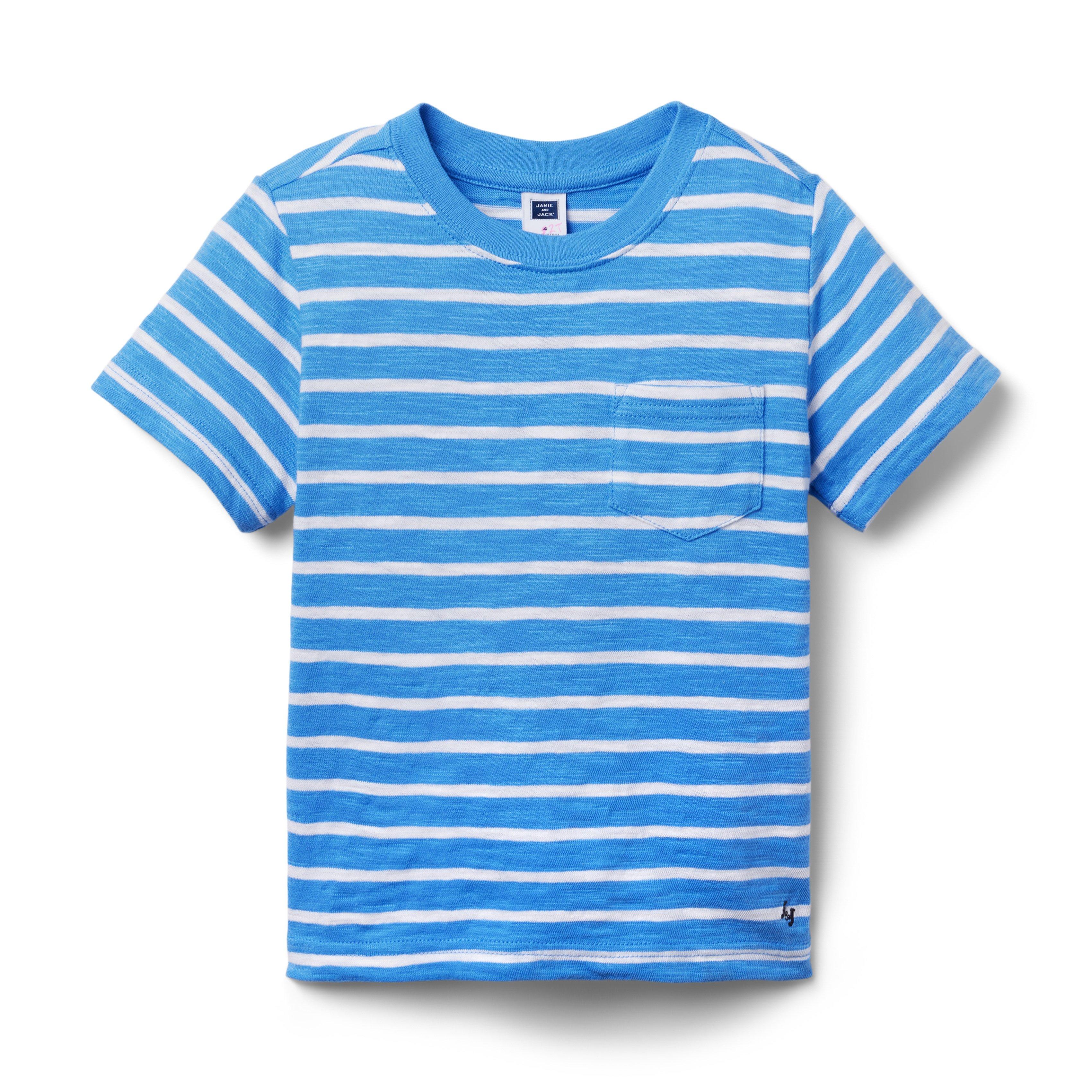 Striped Slub Pocket Tee image number 0