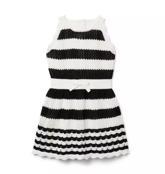 Striped Knit Halter Dress