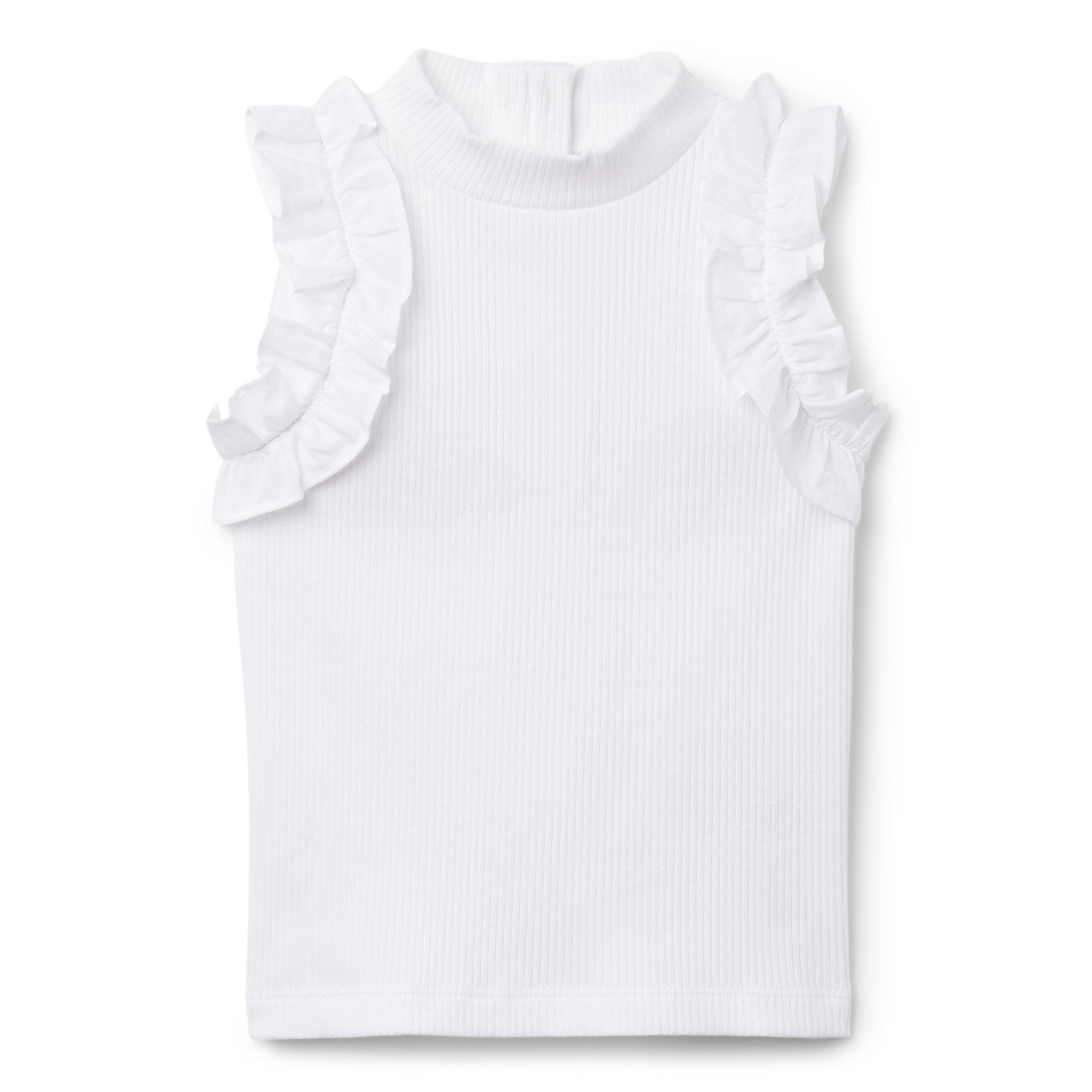 FRILL SNAP SLEEVELESS_BLACK - CRANK