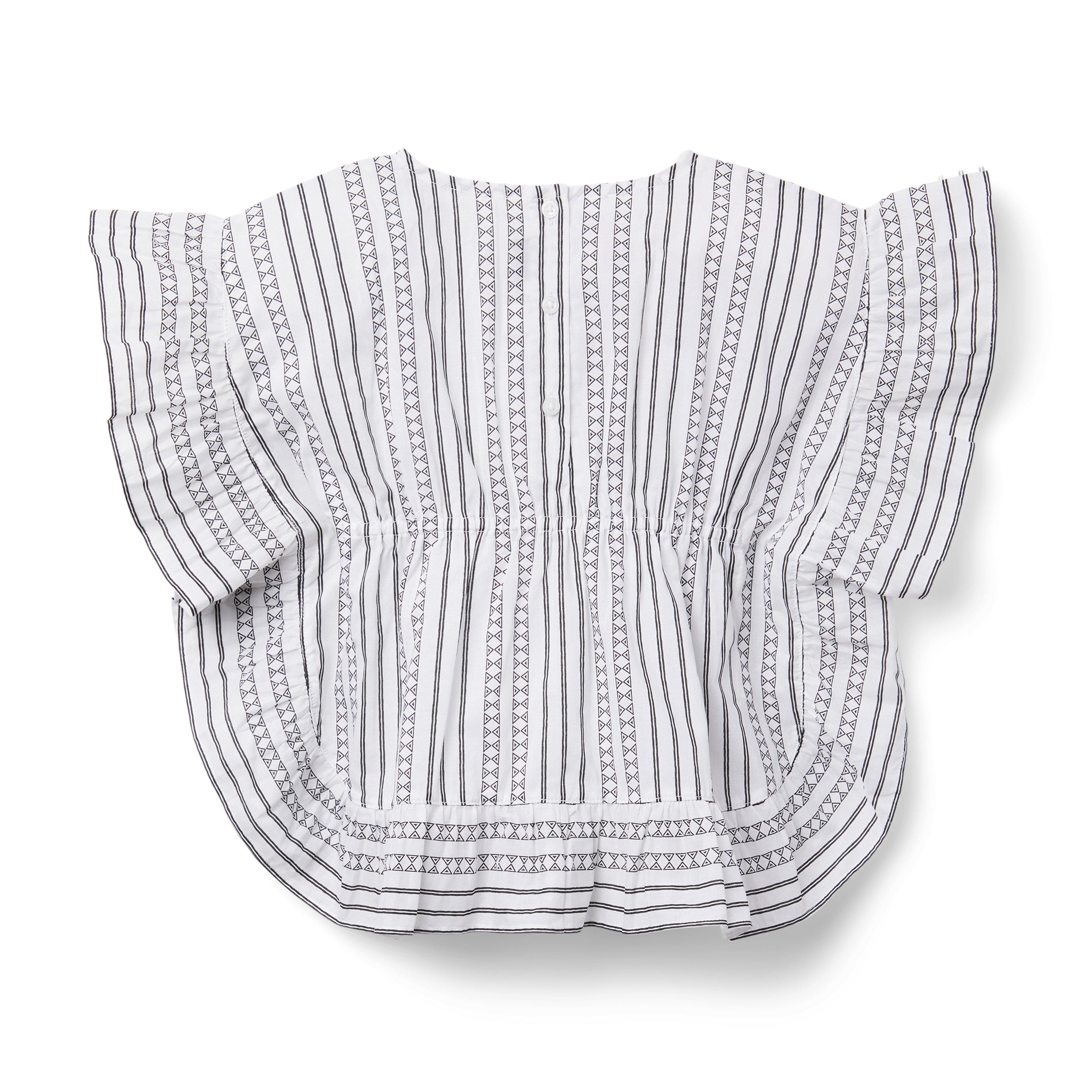 Geo Striped Swim Cover-Up image number 1