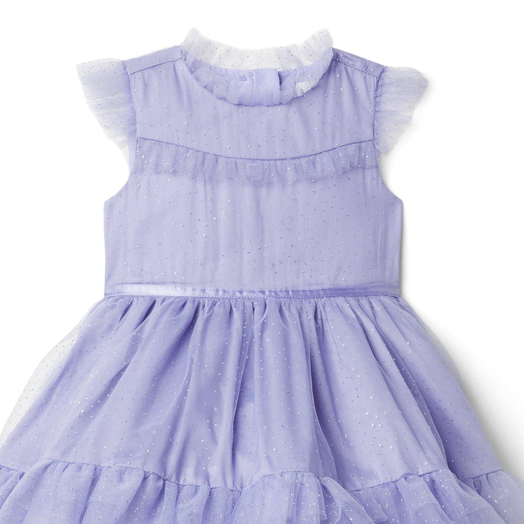 Glitter Tulle Ruffle Trim Dress image number 2