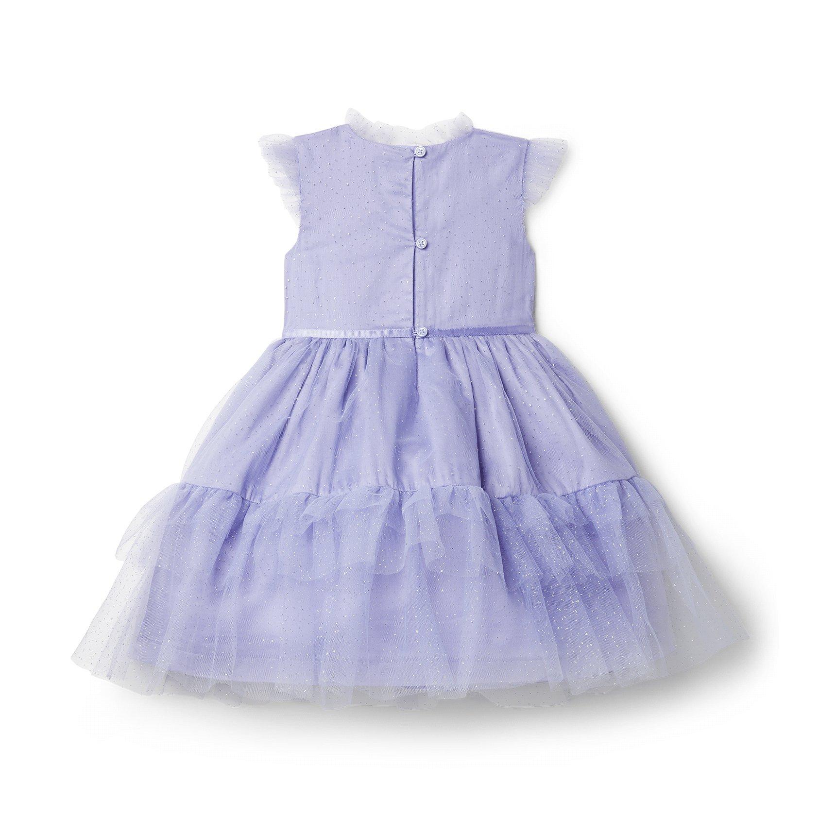 Glitter Tulle Ruffle Trim Dress image number 1