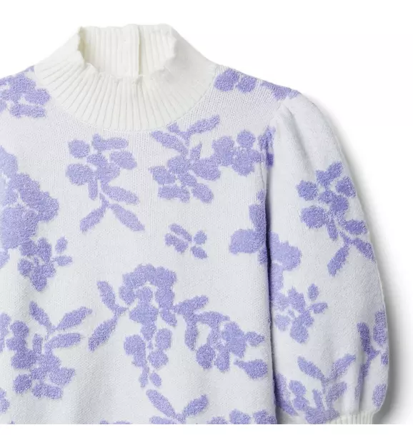 Floral Boucle Sweater Dress image number 2