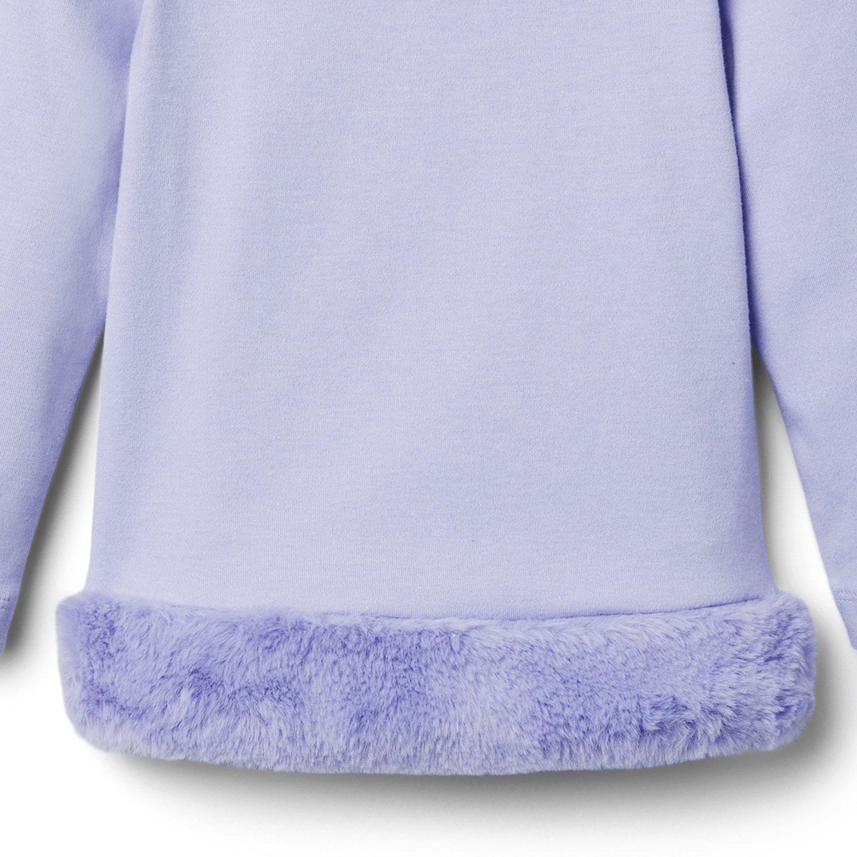 Faux Fur Trim Top image number 3