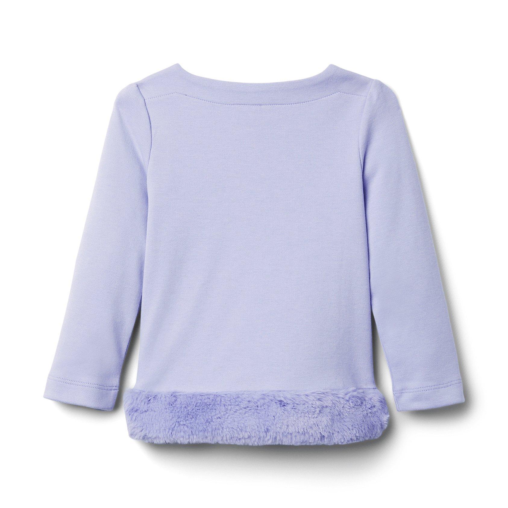 Faux Fur Trim Top image number 1