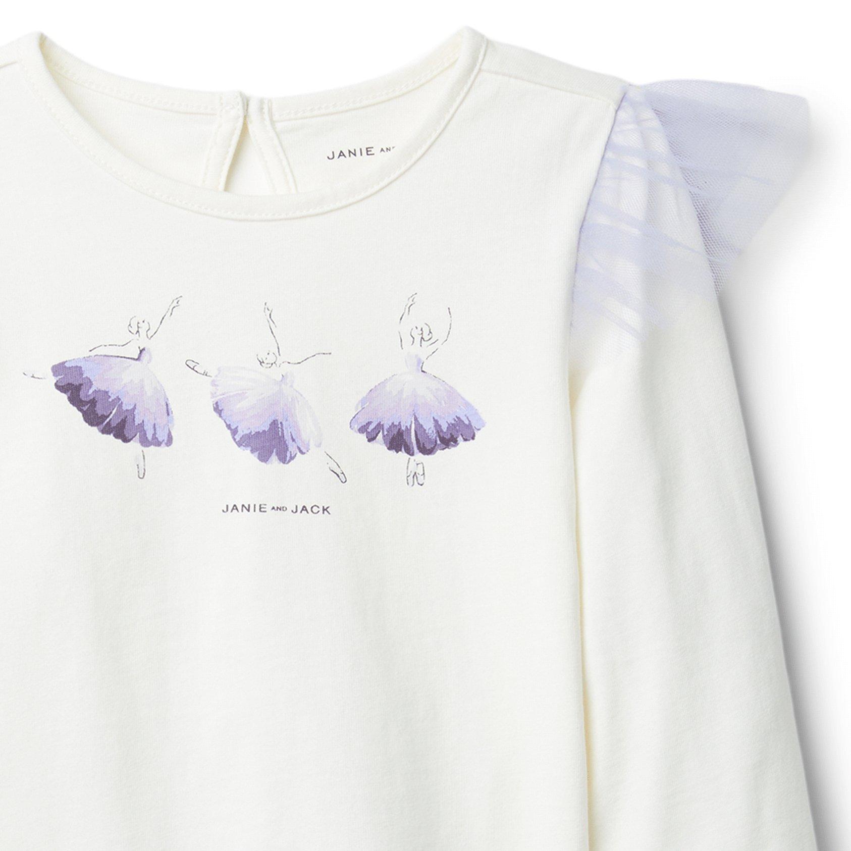 Ballerina Ruffle Shoulder Tee image number 2