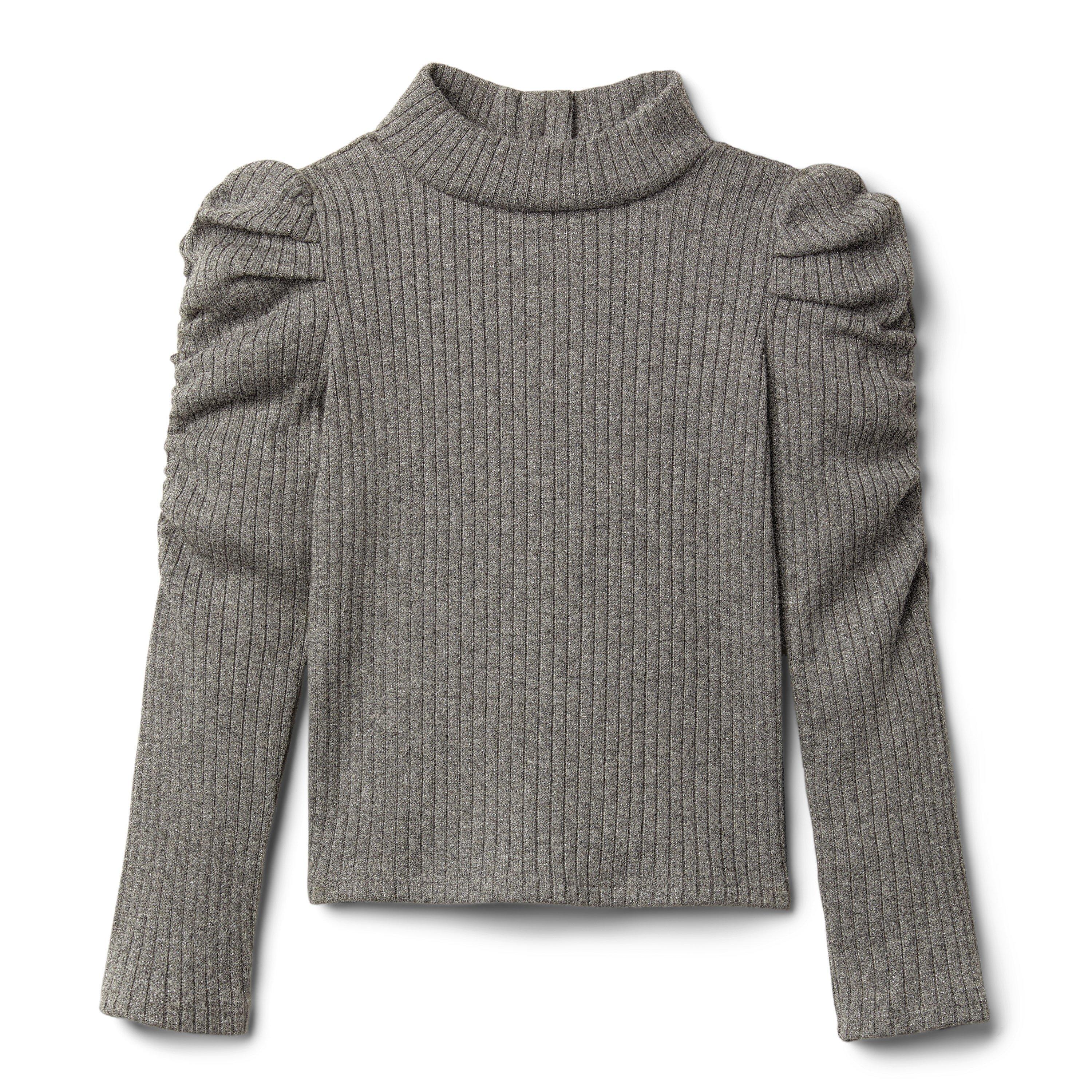 Metallic Puff Sleeve Top image number 0