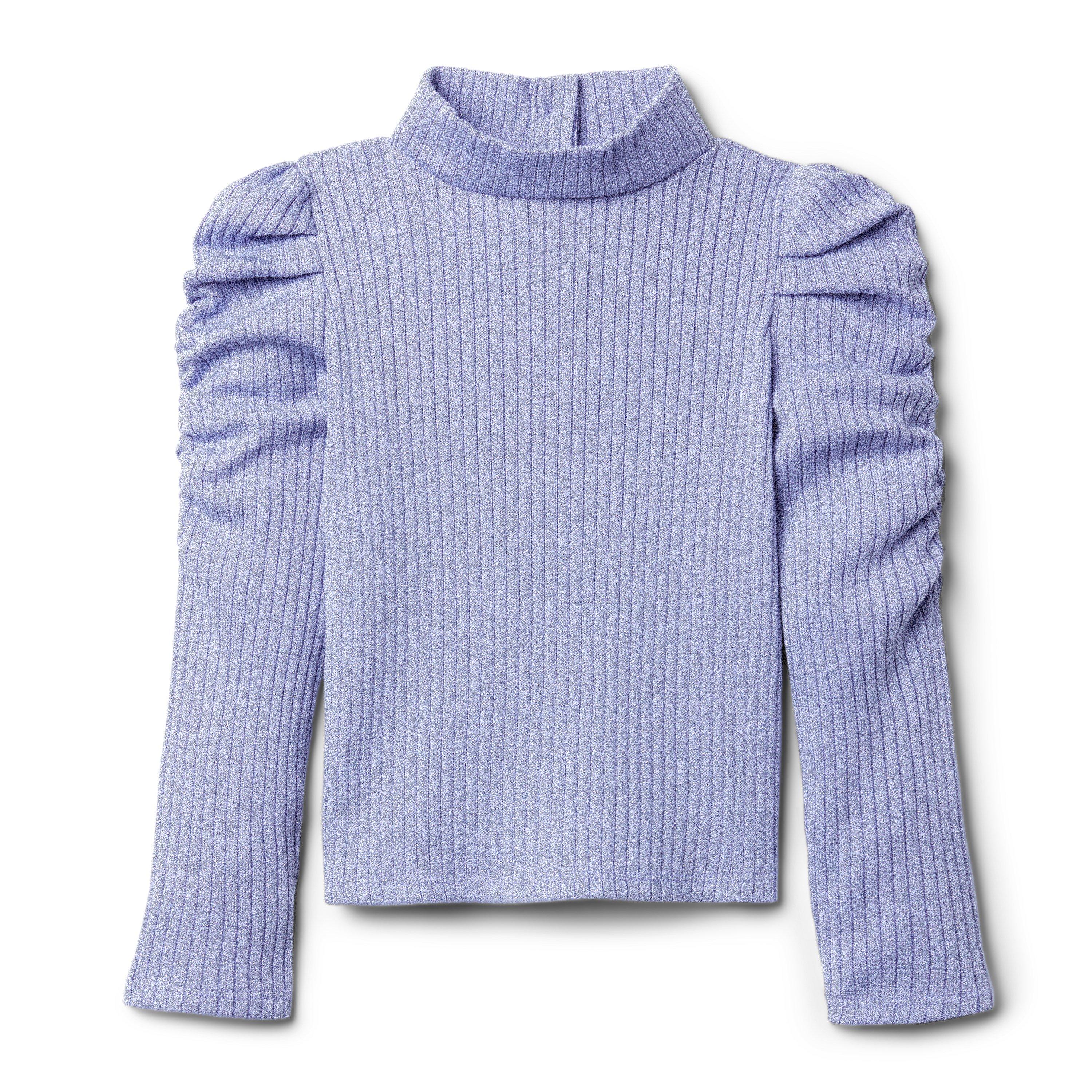 Metallic Puff Sleeve Top image number 0
