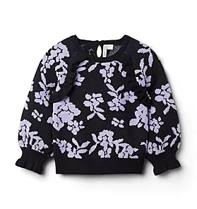 Floral Boucle Sweater