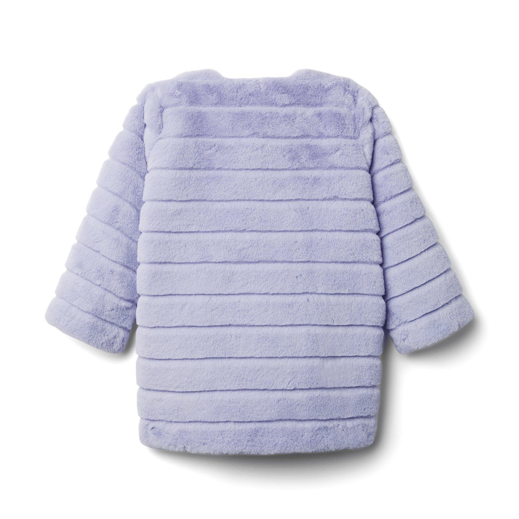 Channeled Faux Fur Coat image number 1