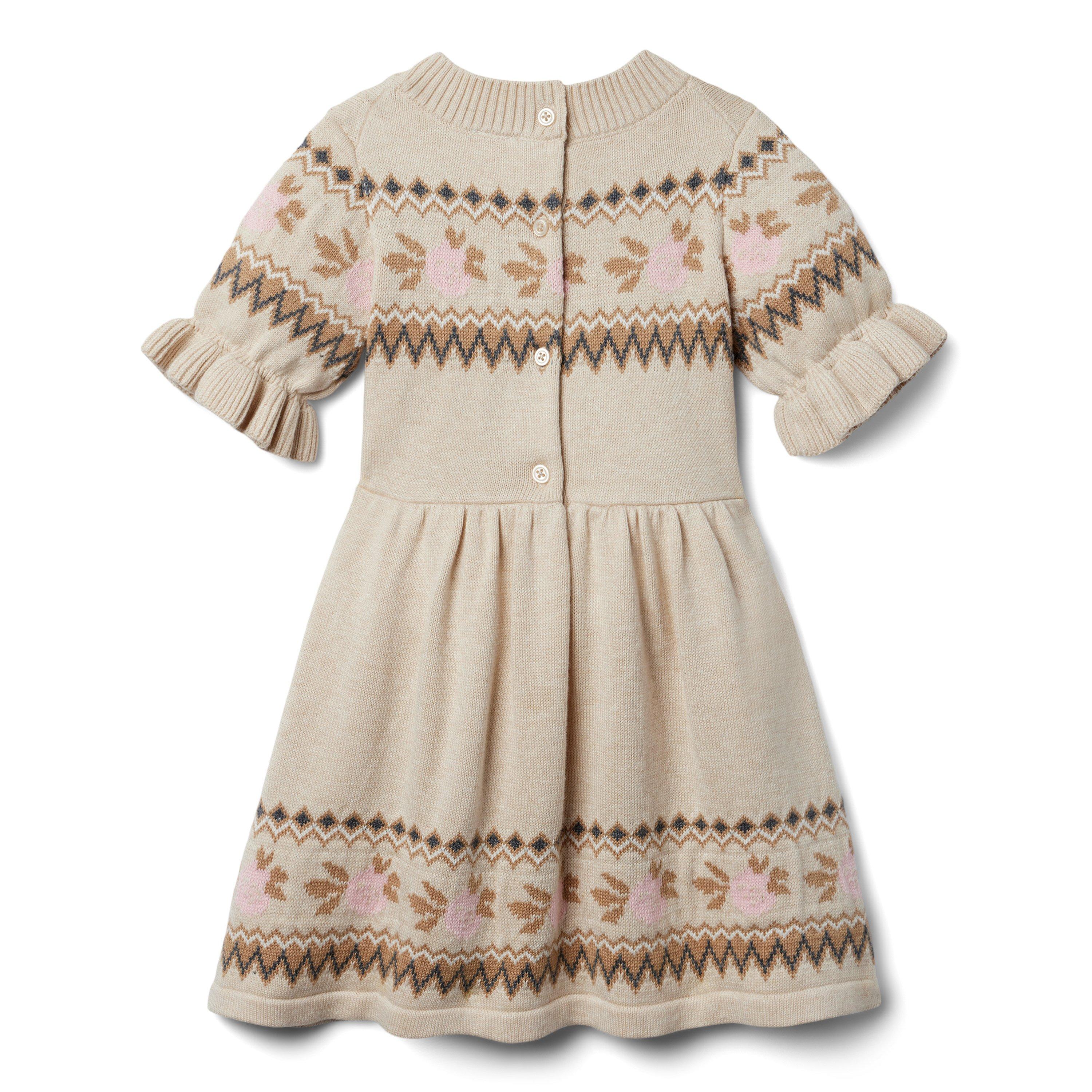 Fair Isle Flowers Sweater Dress image number 1