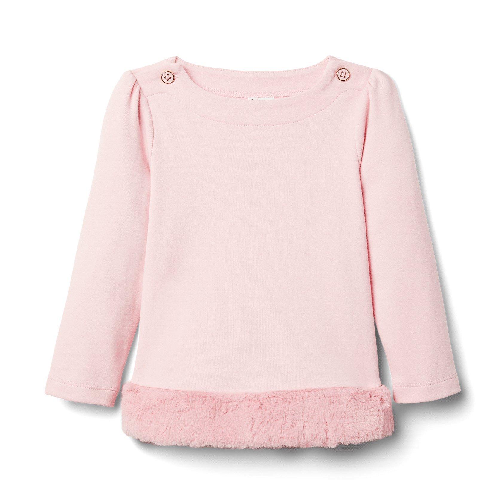 Faux Fur Trim Top image number 0