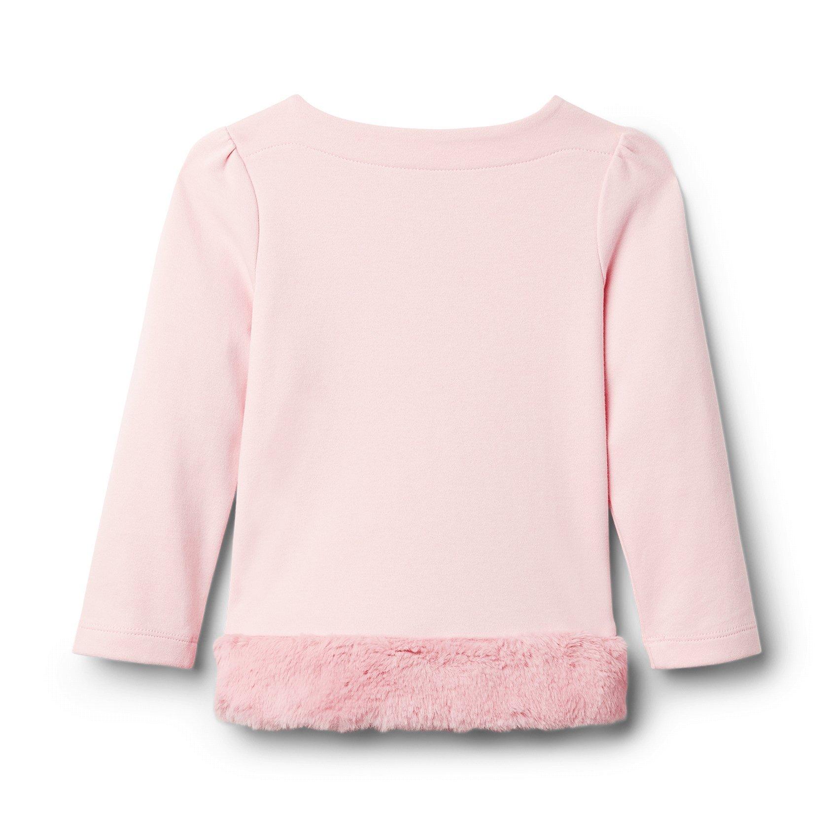 Faux Fur Trim Top image number 1