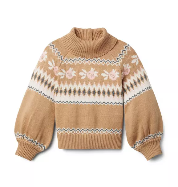 Fair Isle Flowers Sweater 
