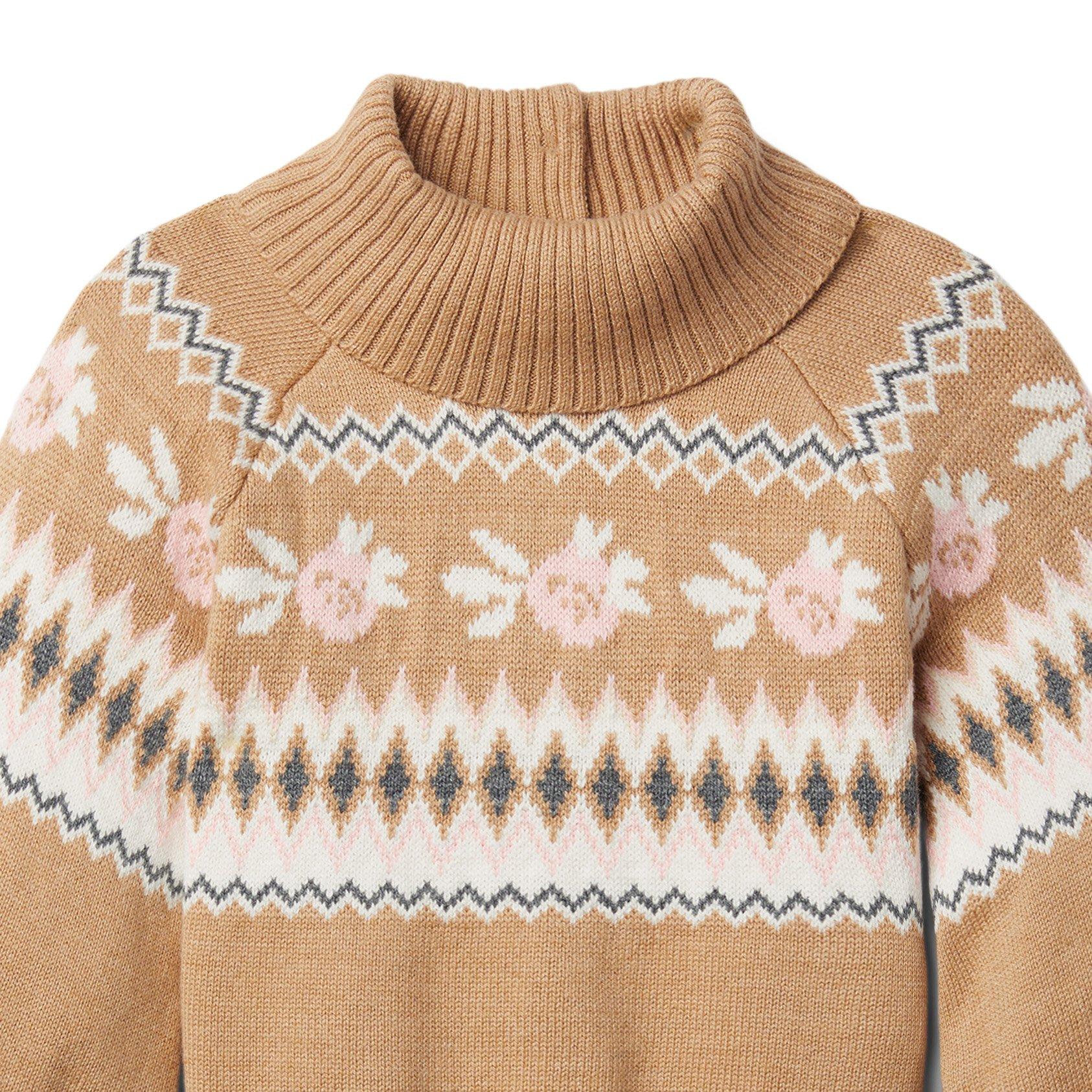 Fair Isle Flowers Sweater  image number 2