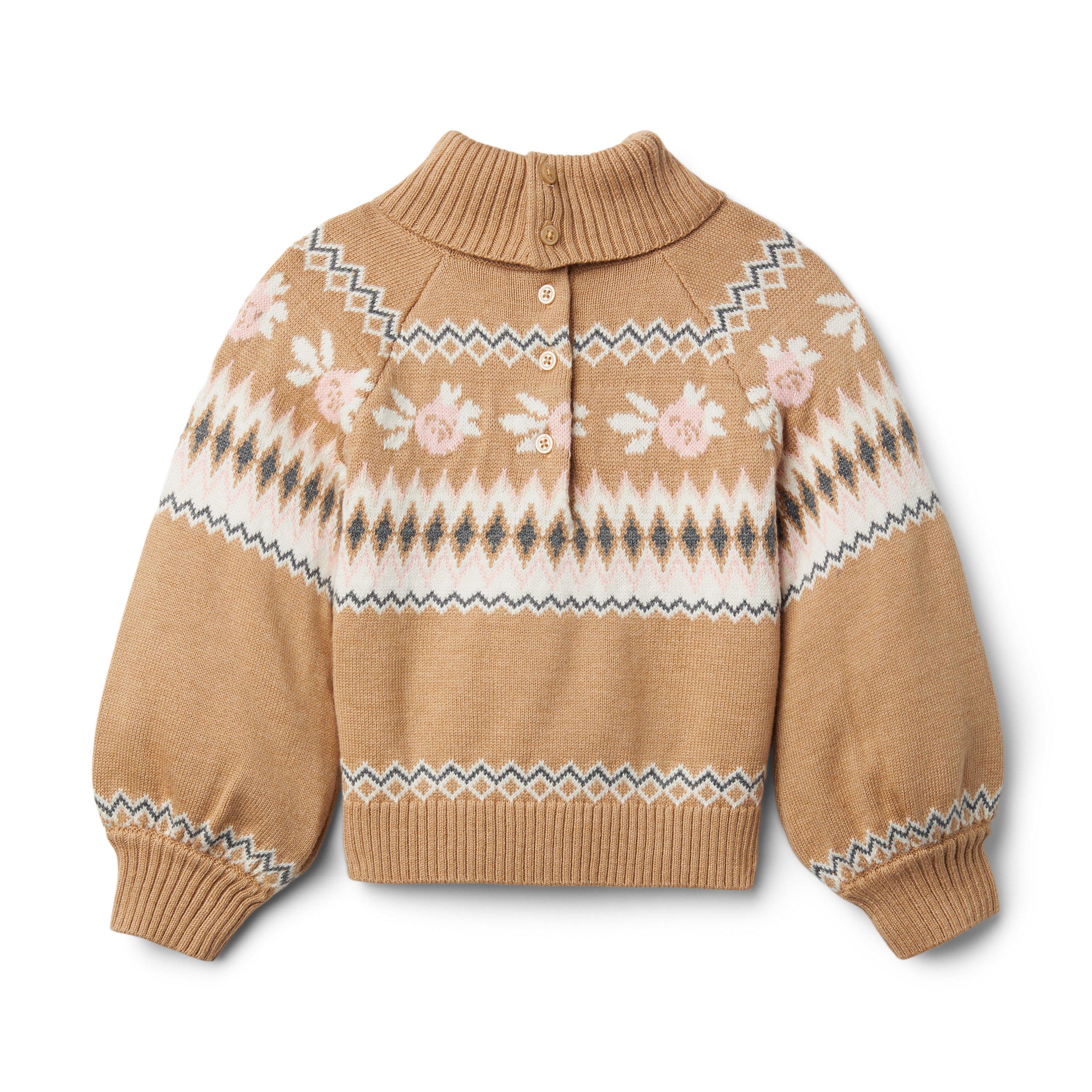 Fair Isle Flowers Sweater  image number 1