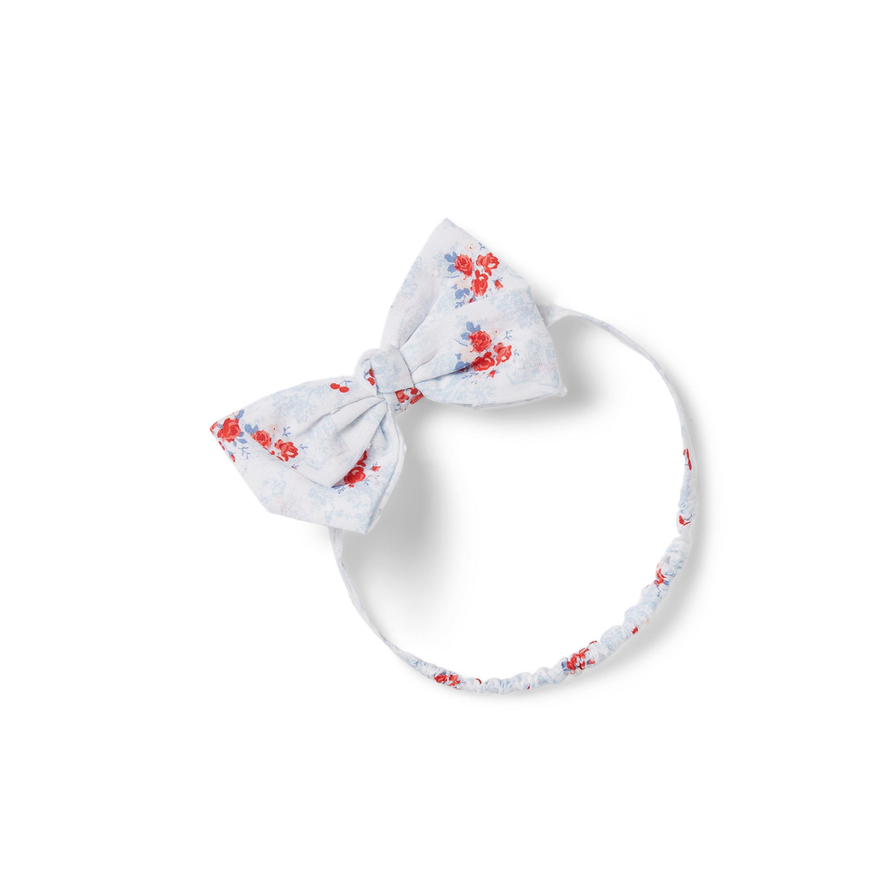 Baby Floral Bow Soft Headband image number 0