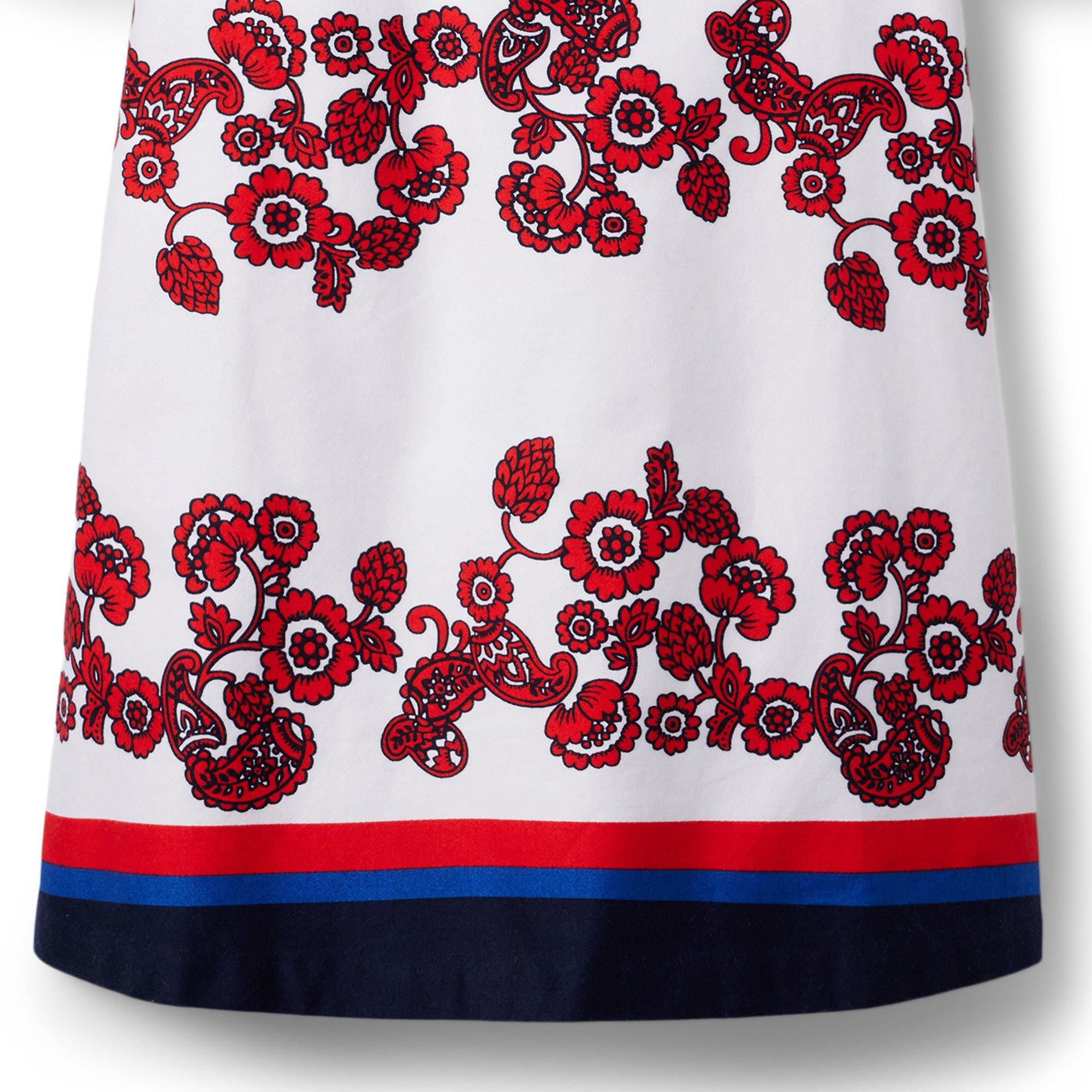 Paisley Floral Border Hem Dress image number 5