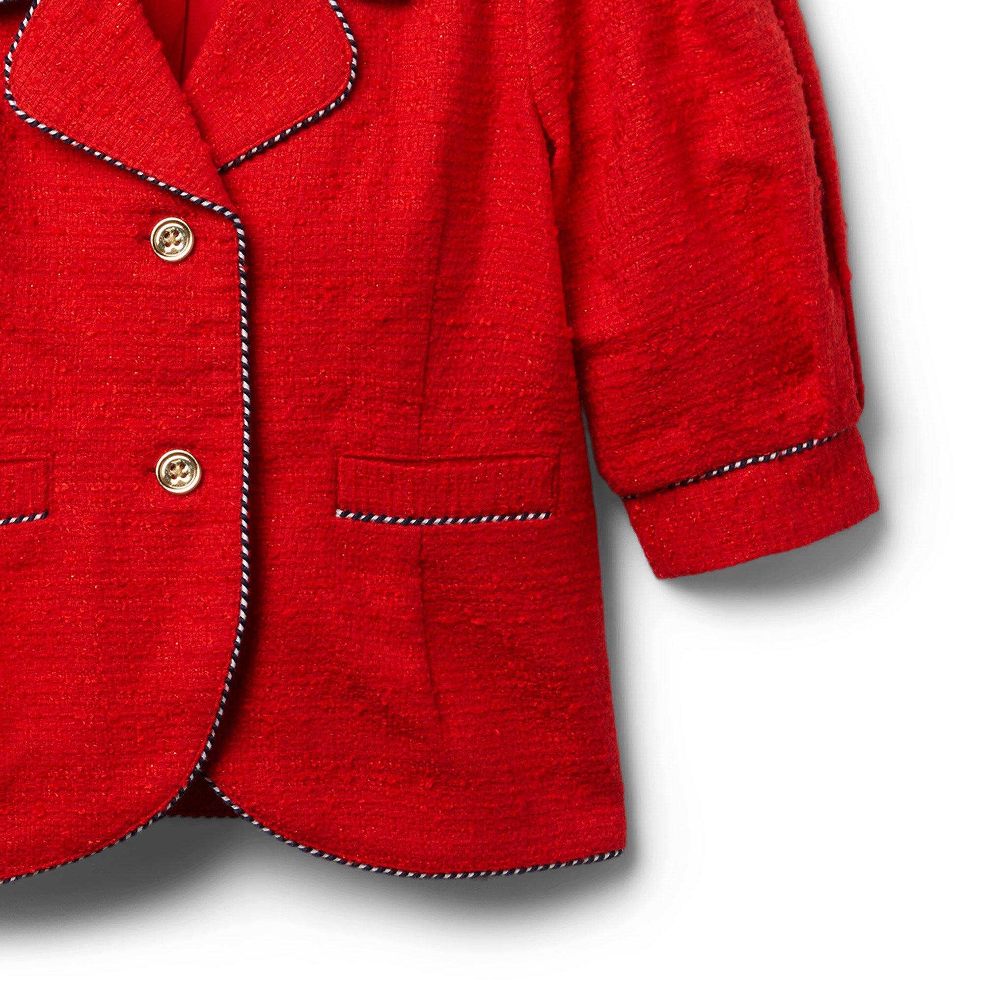 Puff Sleeve Tweed Jacket image number 3