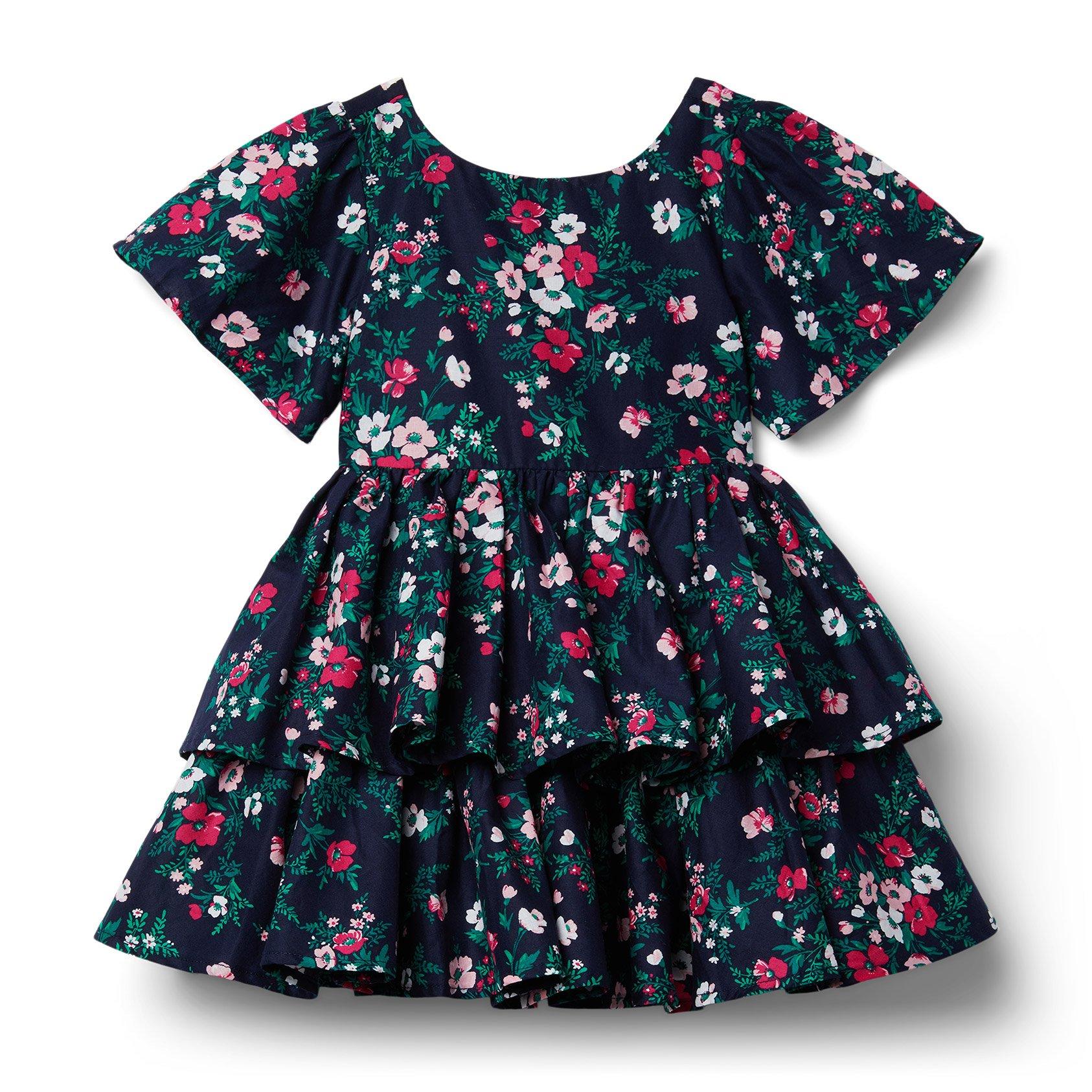 Floral Tiered Ruffle Dress