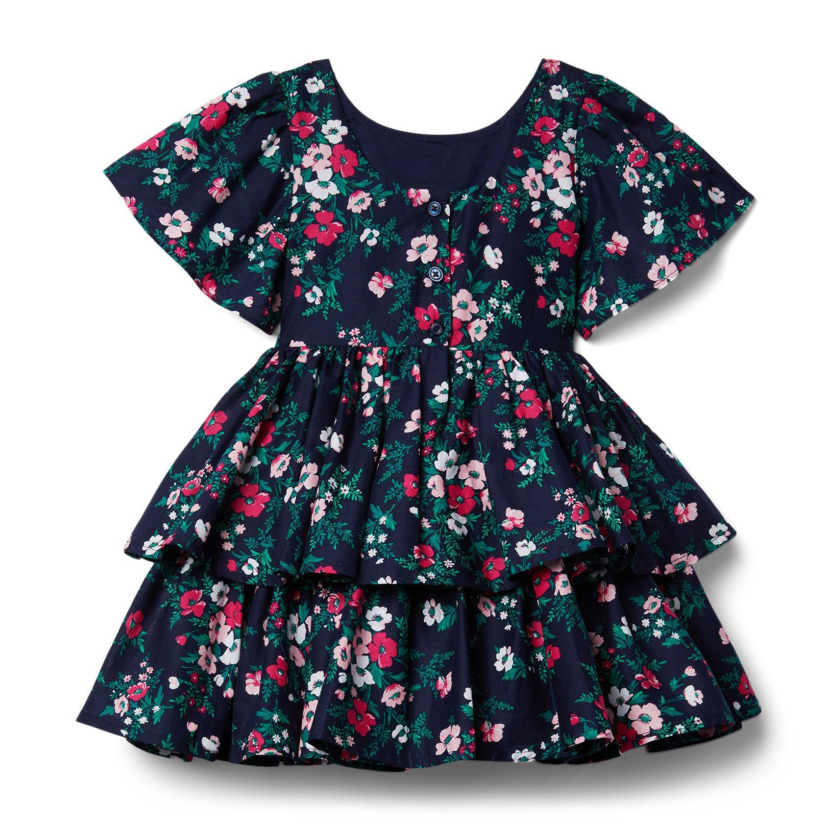 Floral Tiered Ruffle Dress image number 1