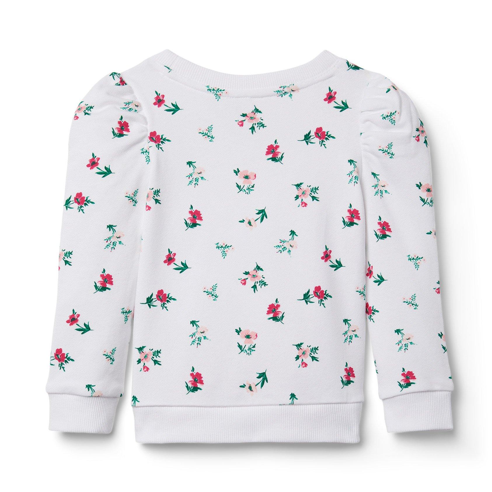 Floral Puff Sleeve Sweatshirt image number 2