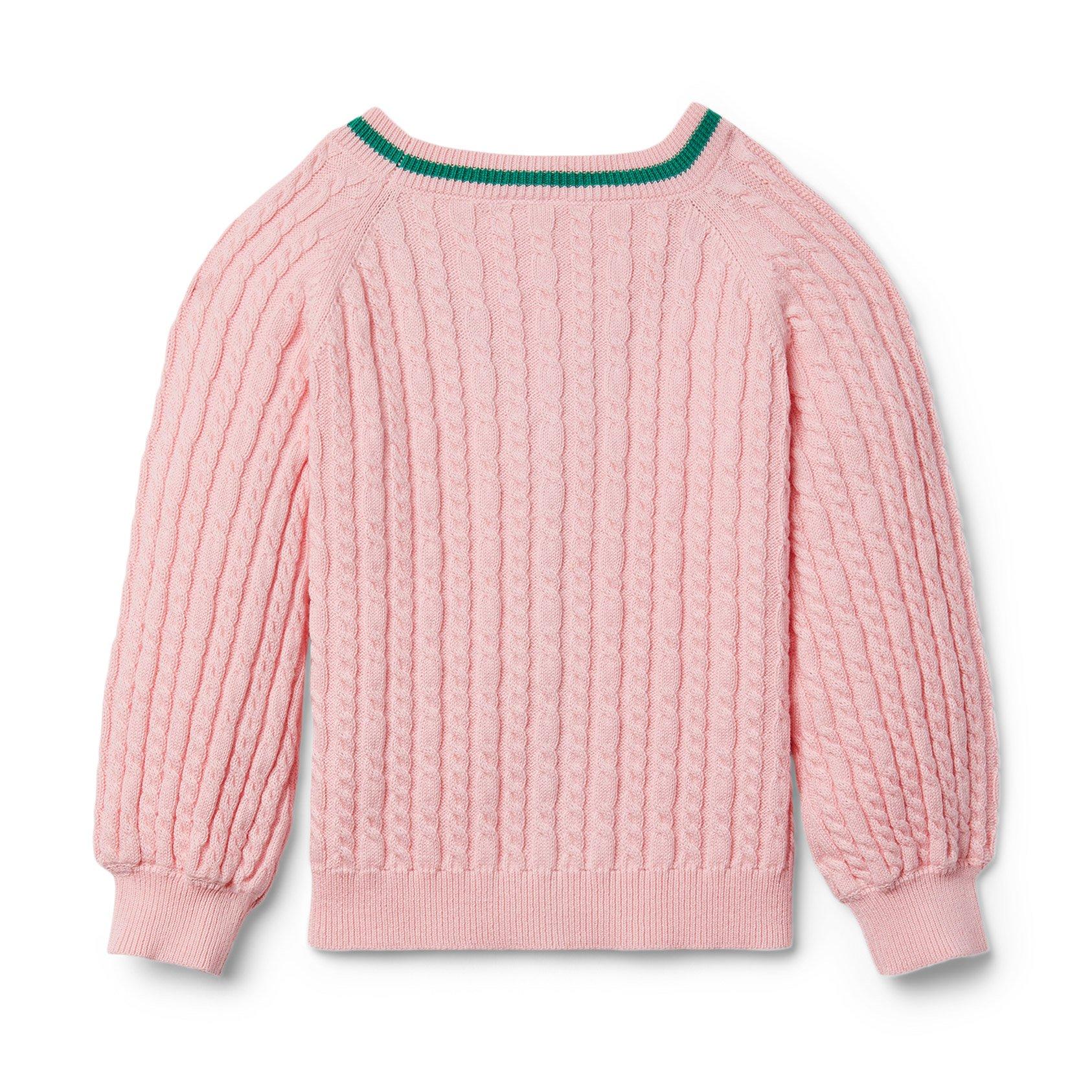 Cable Knit Balloon Sleeve Cardigan image number 1