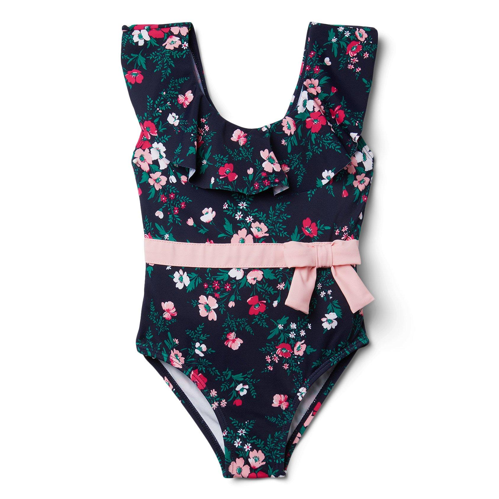 Floral Ruffle Swimsuit image number 0
