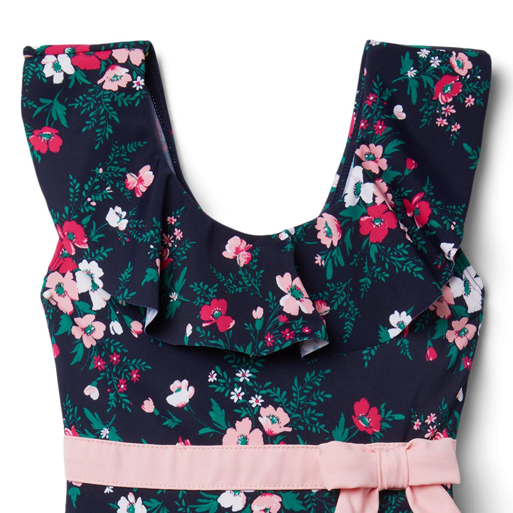 Floral Ruffle Swimsuit image number 2