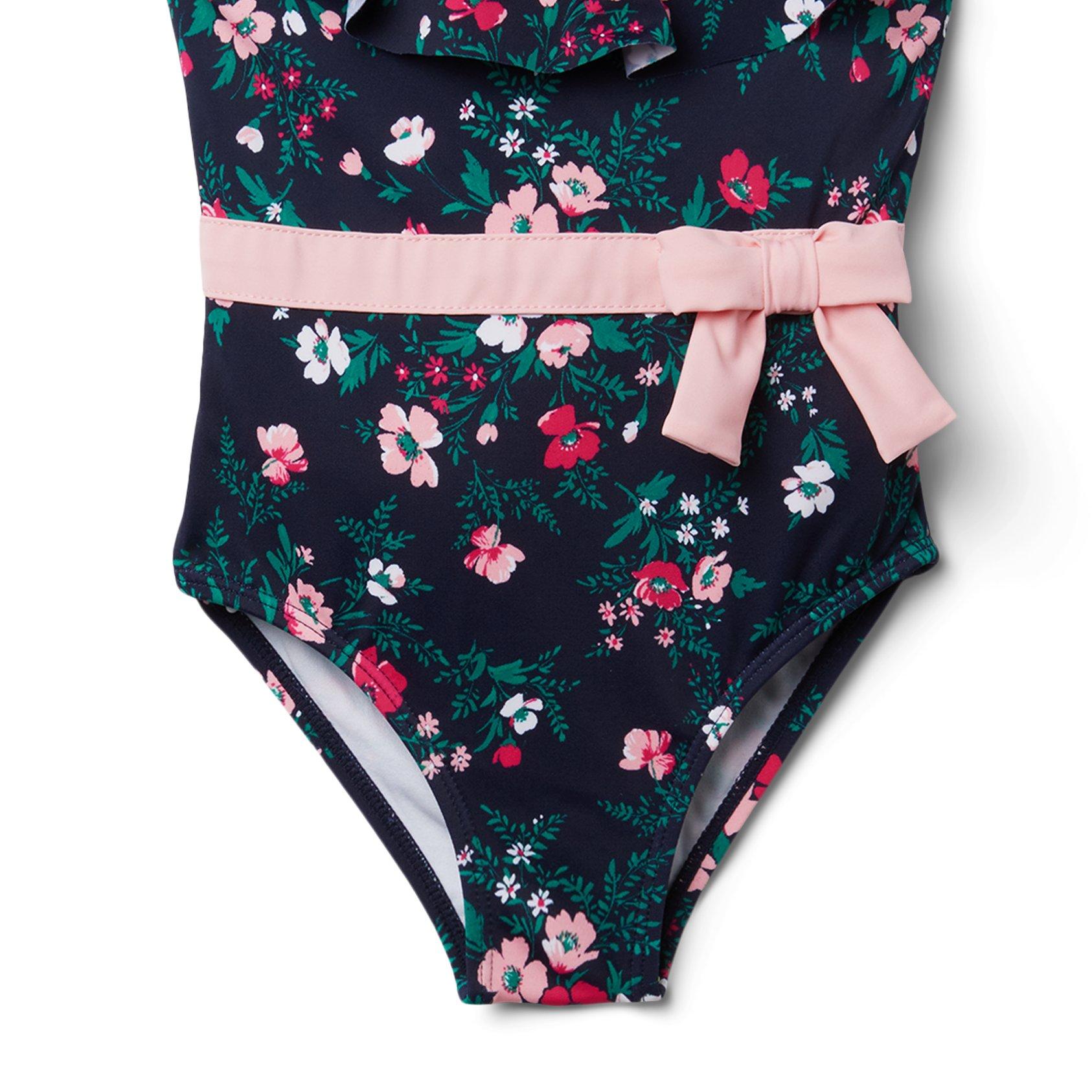 Floral Ruffle Swimsuit image number 3