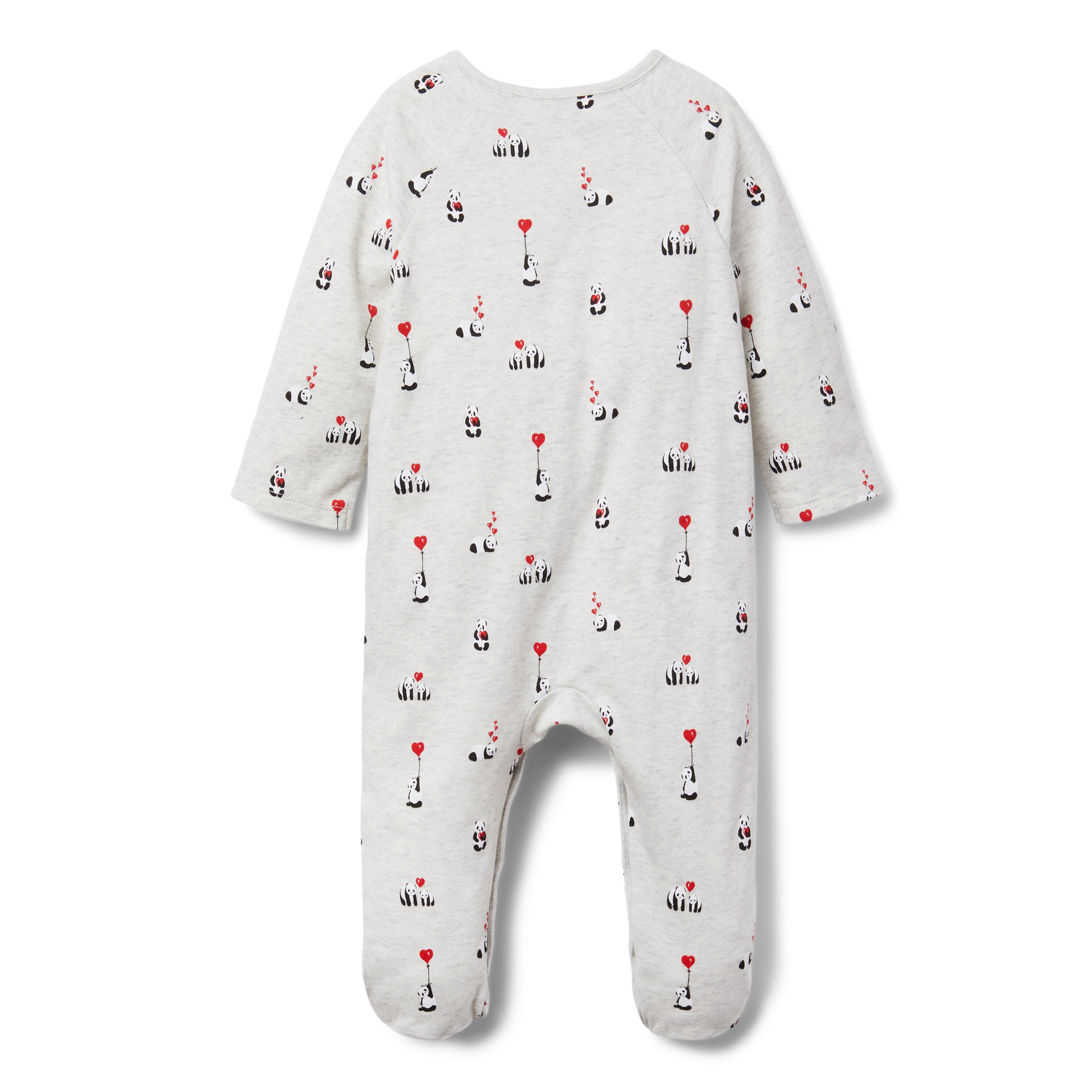 Baby Panda Heart Footed 1-Piece image number 1